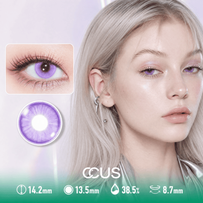 Wisteria Dusk Purple Contact Lenses