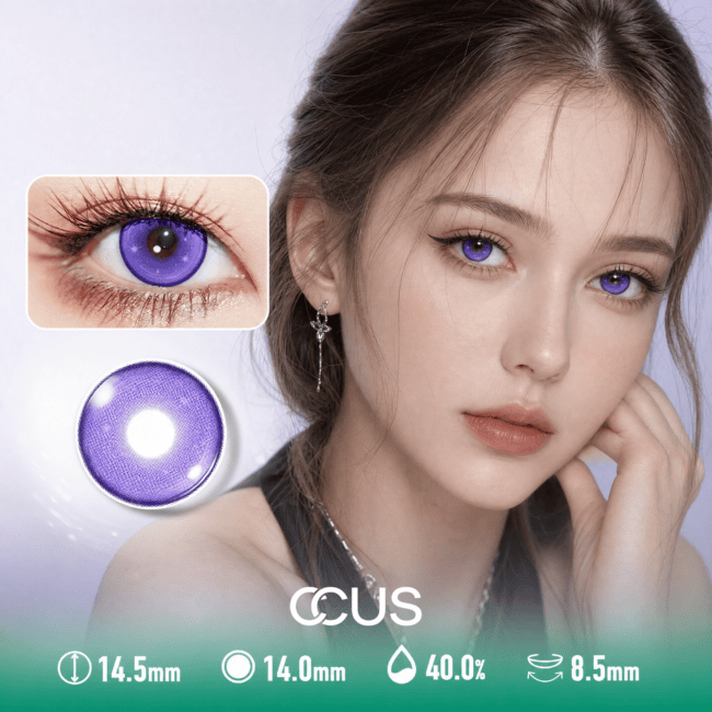 Whimsical Velvet Purple Contact Lenses