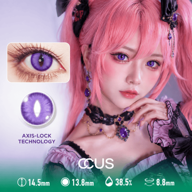 Violet Vertical Slit Beast Cosplay Contact Lenses