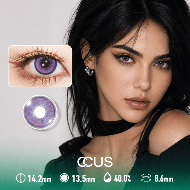 Rain Iris Purple Contact Lenses