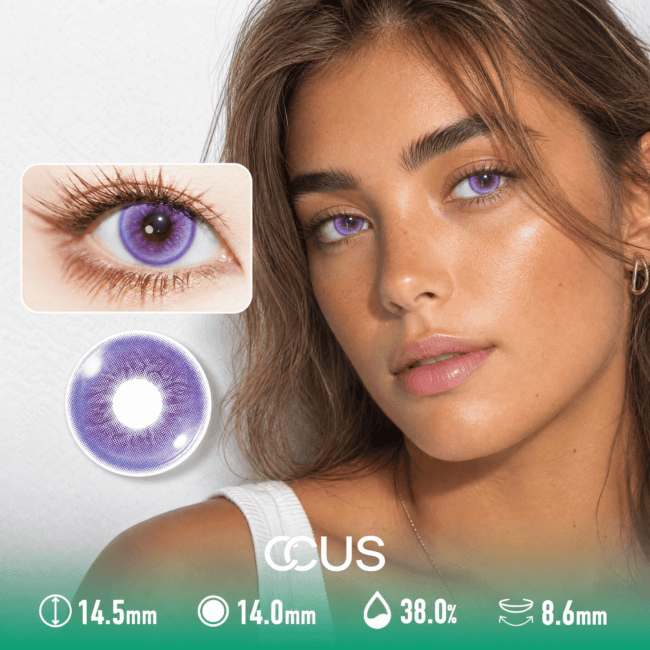 Twilight Camellia Purple Contact Lenses