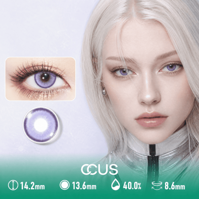 Dusk Paris Lilac Purple Contact Lenses