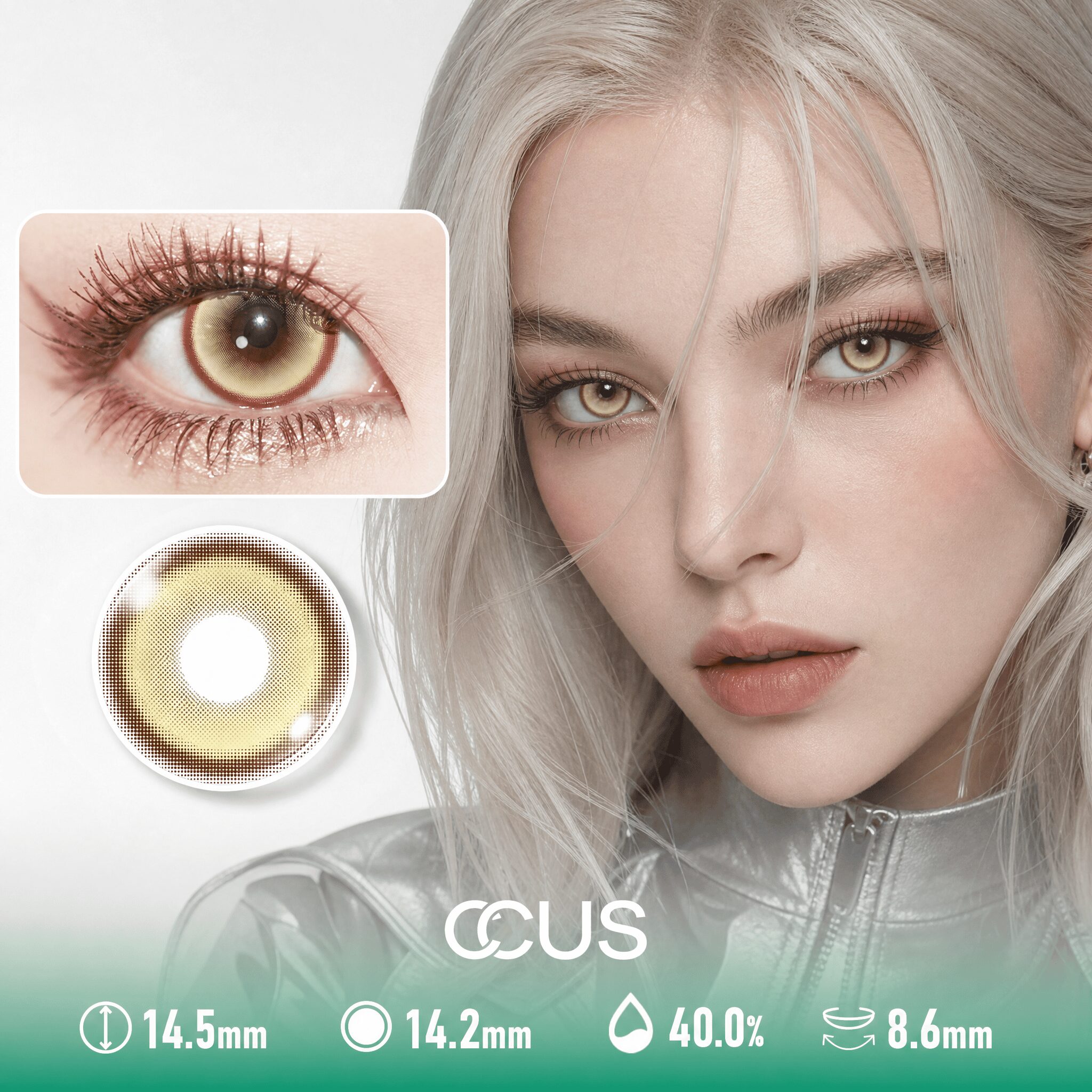 Amber Champagne Gold Contact Lenses