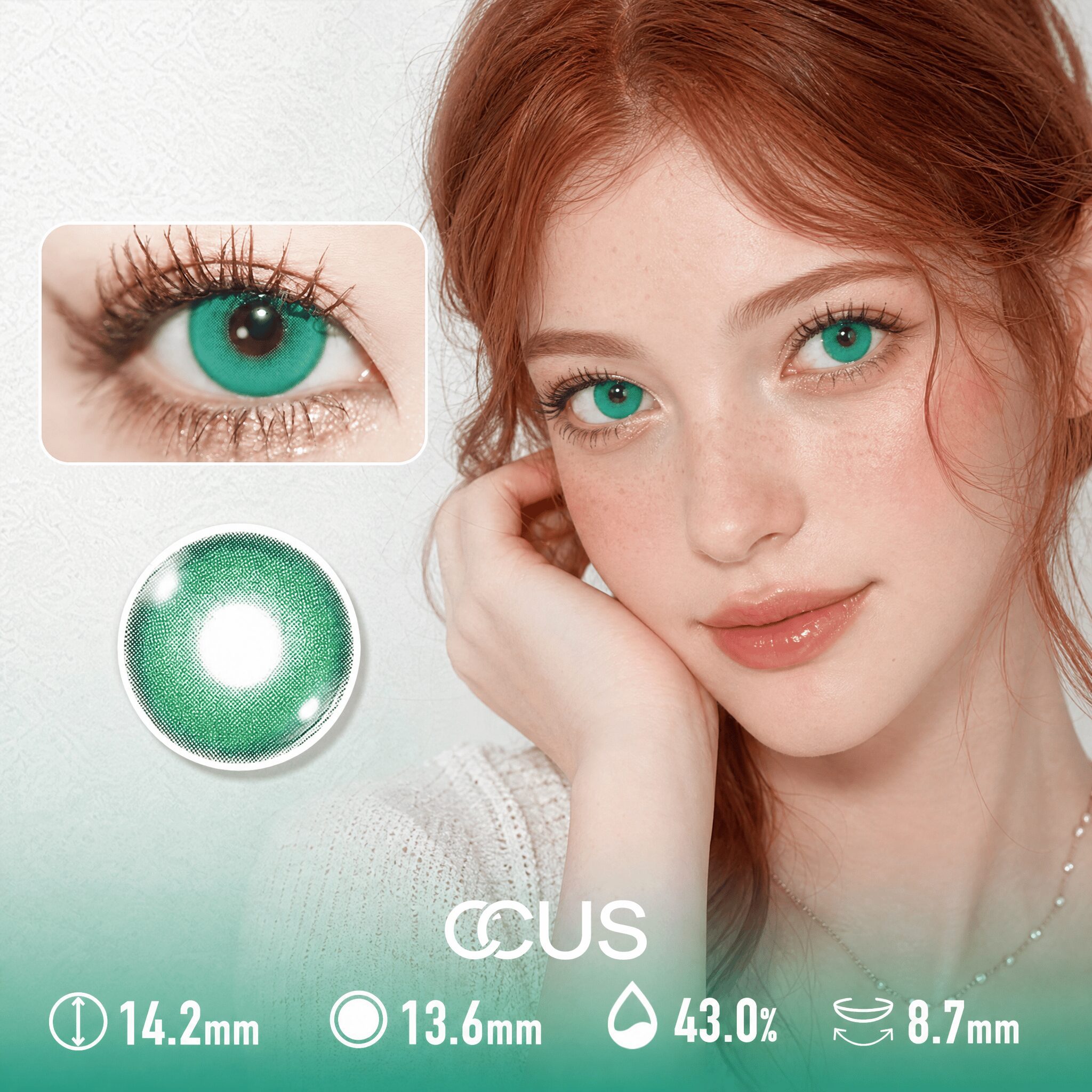 Aurora Velvet Green Contact Lenses