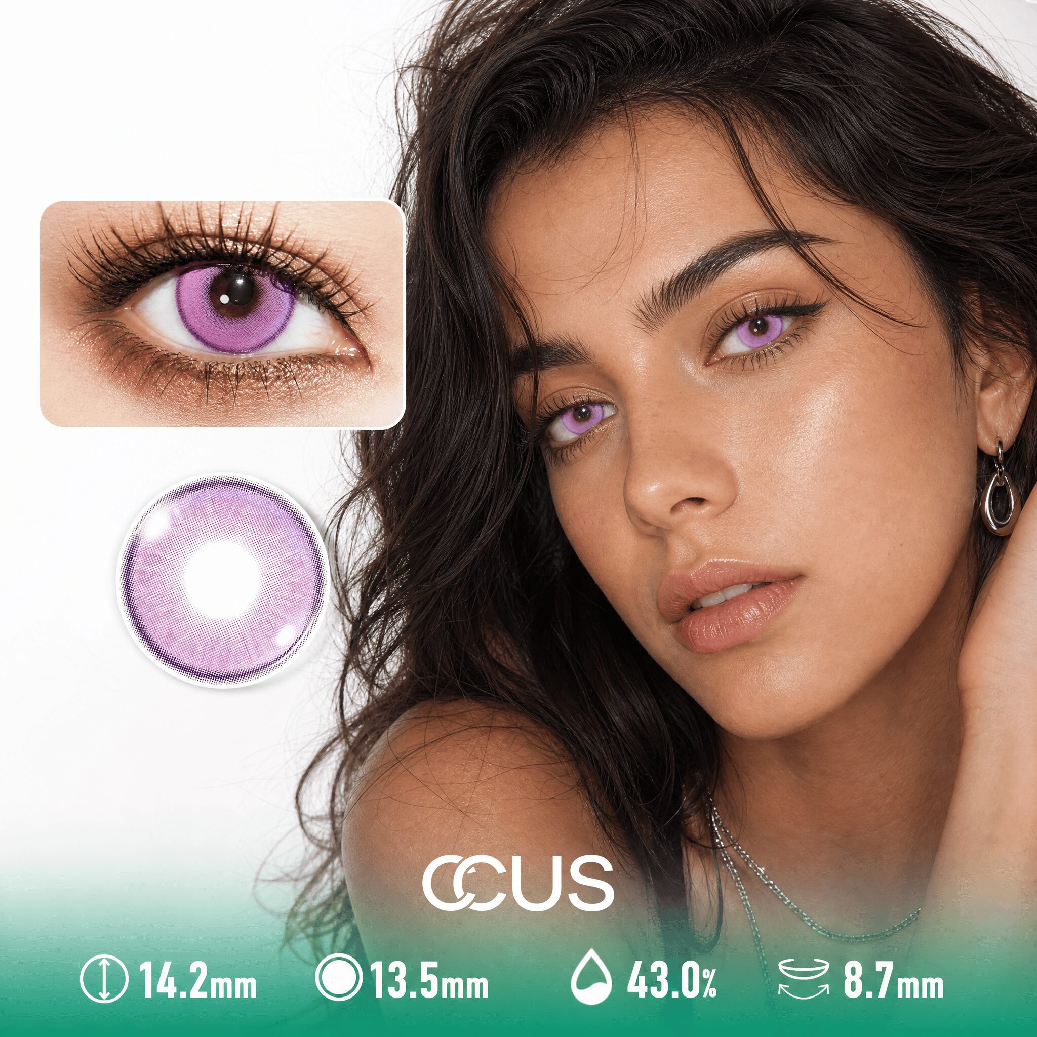 Aurora Velvet Purple Contact Lenses