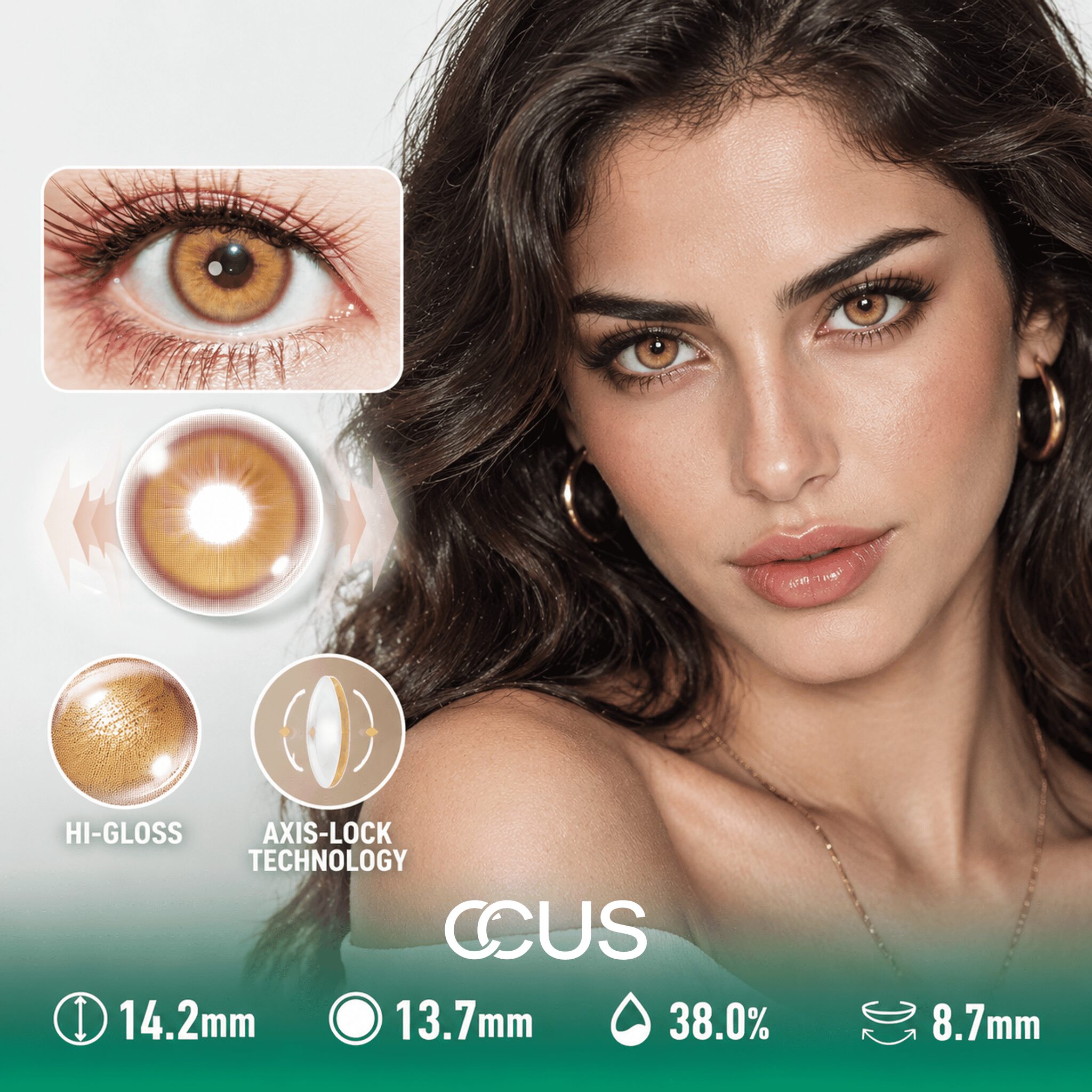 Autumn Dahlia Gold Contact Lenses