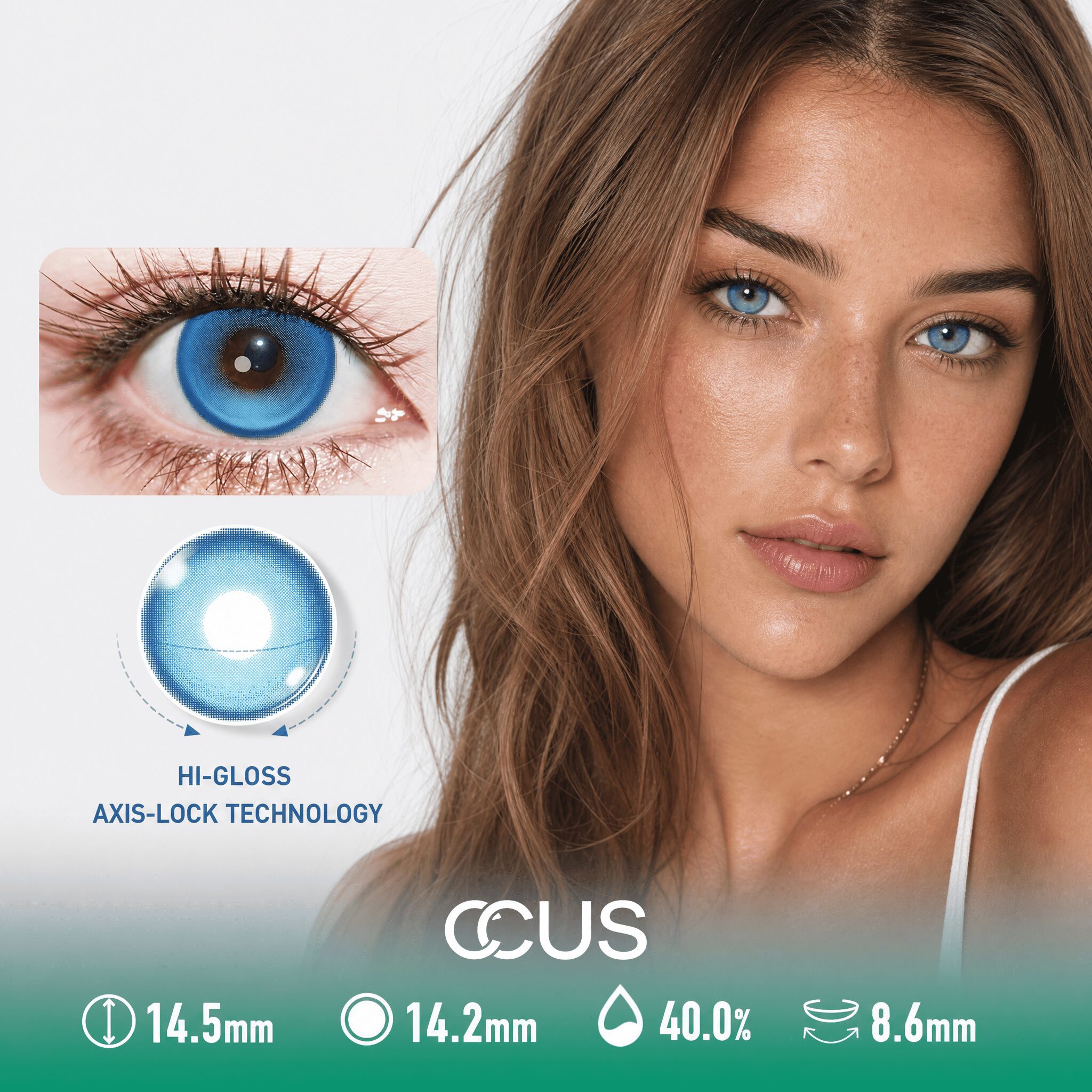 Azure Mirage Blue Contact Lenses