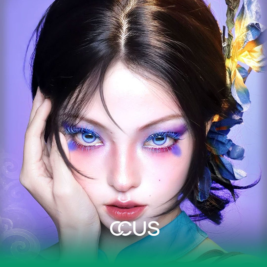 Blue Horizontal-Slit Goat Eye — Axial Stabilized Edition - Ccus Eyewear · Premium Colored Contacts Blue Horizontal-Slit Goat Eye — Axial Stabilized Edition - Image 2