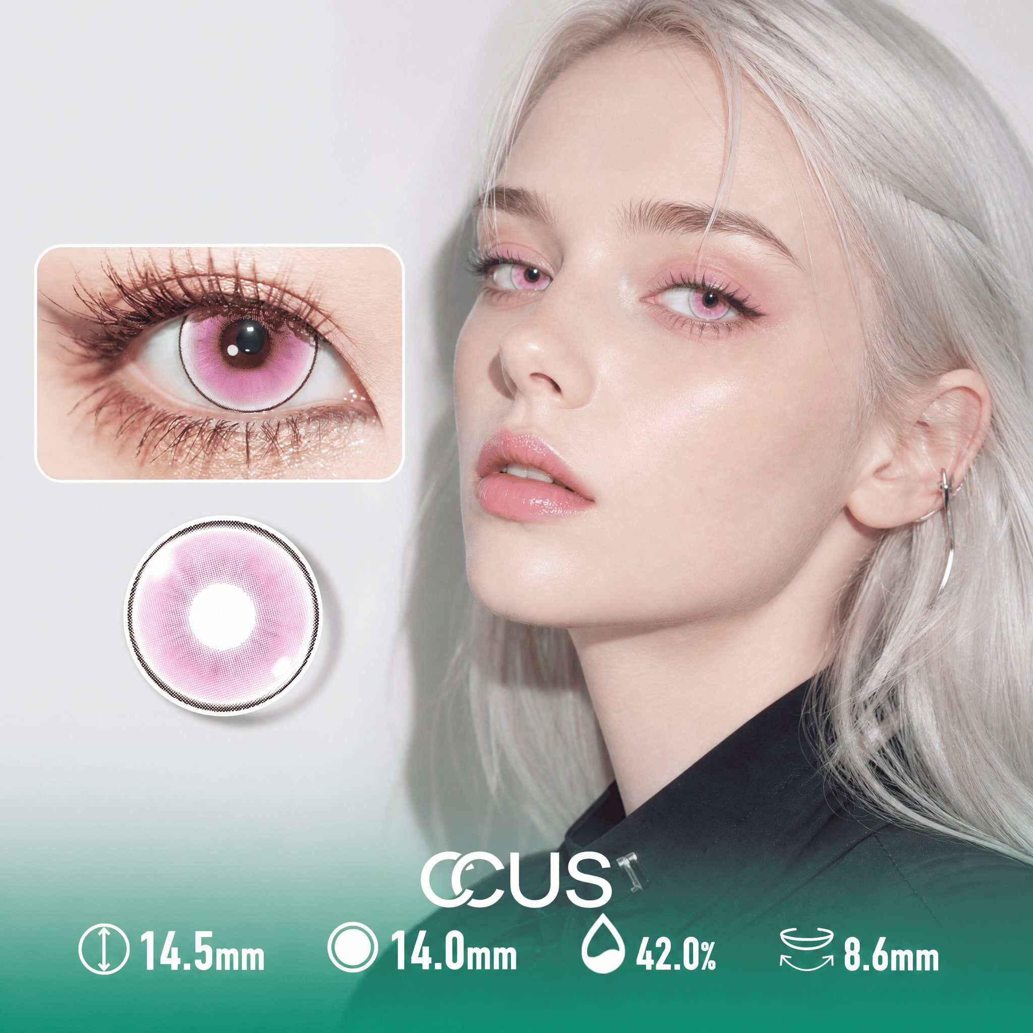 Breeze Orchid Pink Contact Lenses