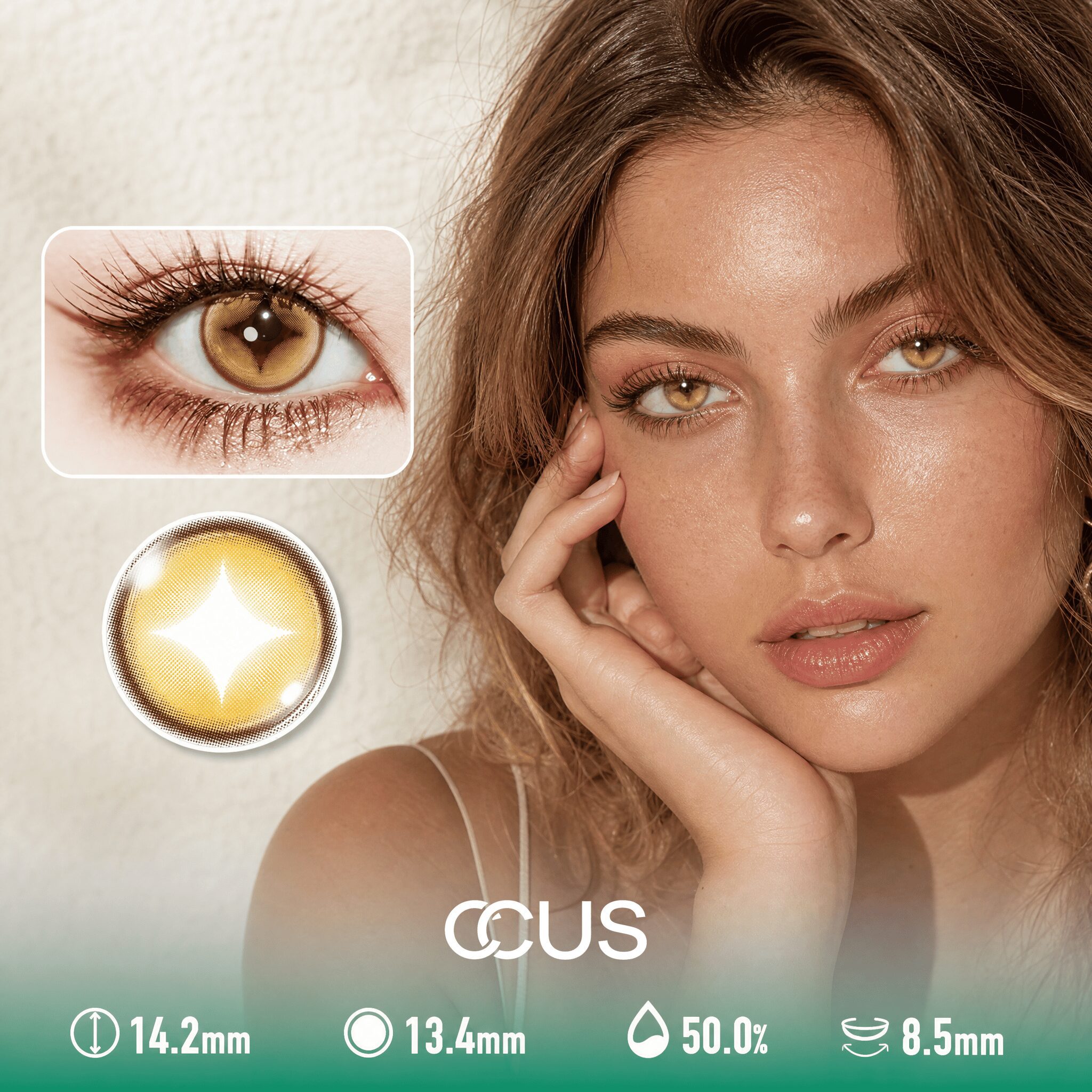 Calendula Mirage Gold Contact Lenses