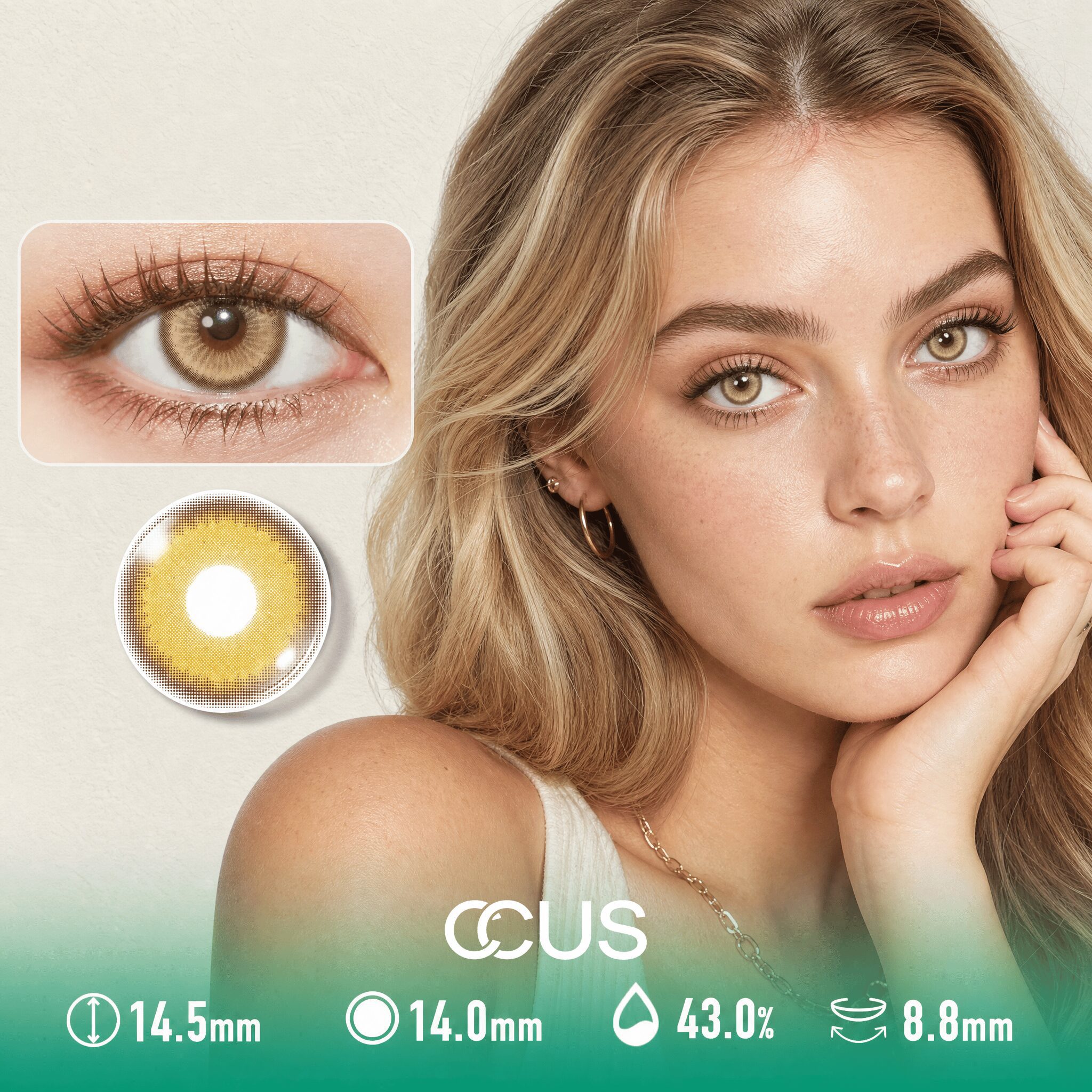 Canyon Sunstone Gold Contact Lenses