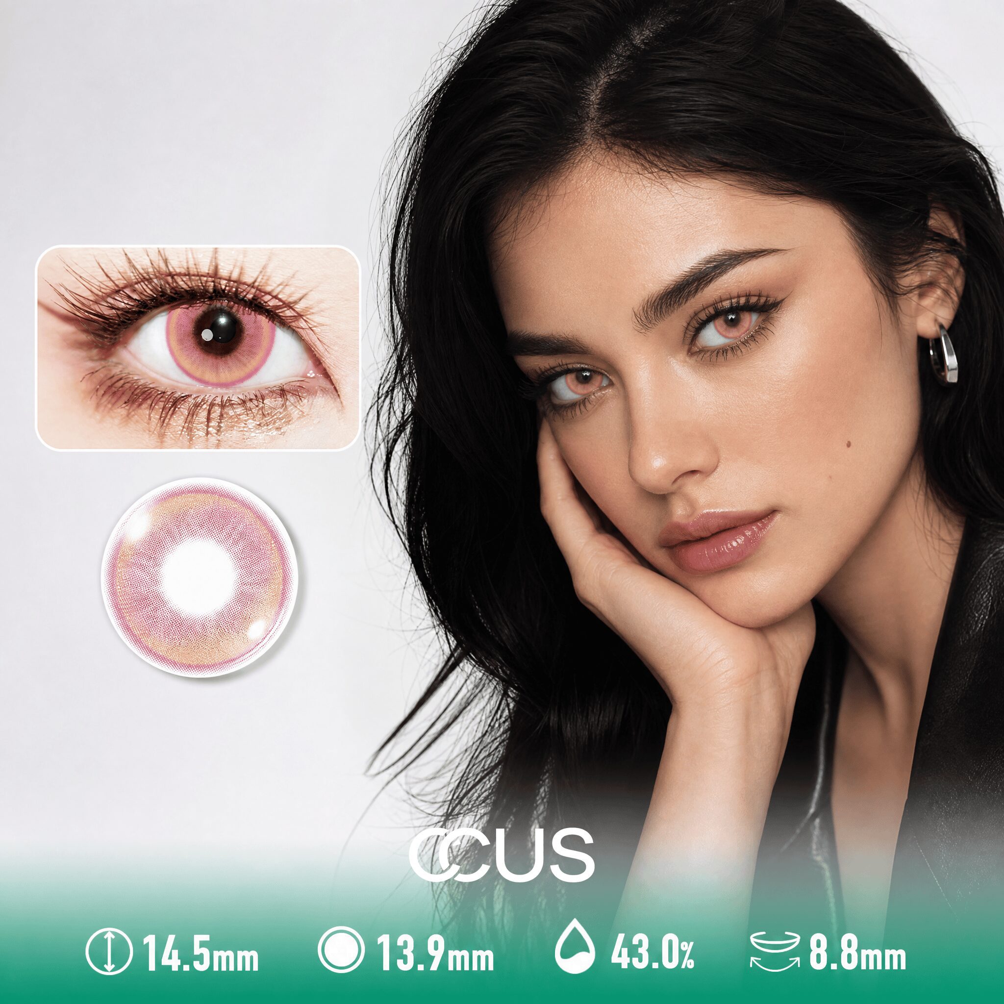 Cloud Aurora Pink Contact Lenses