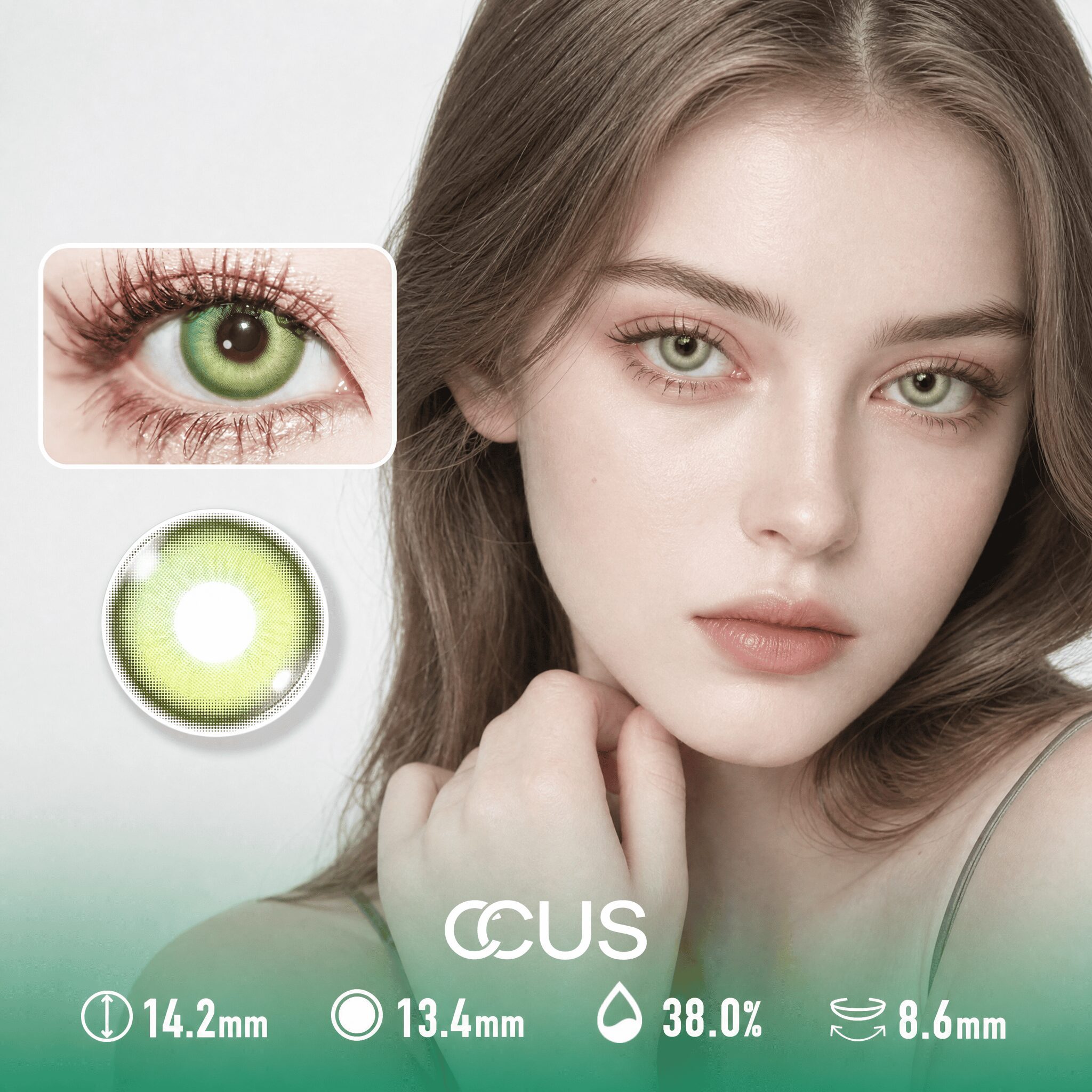 Equinox Clover Green Contact Lenses