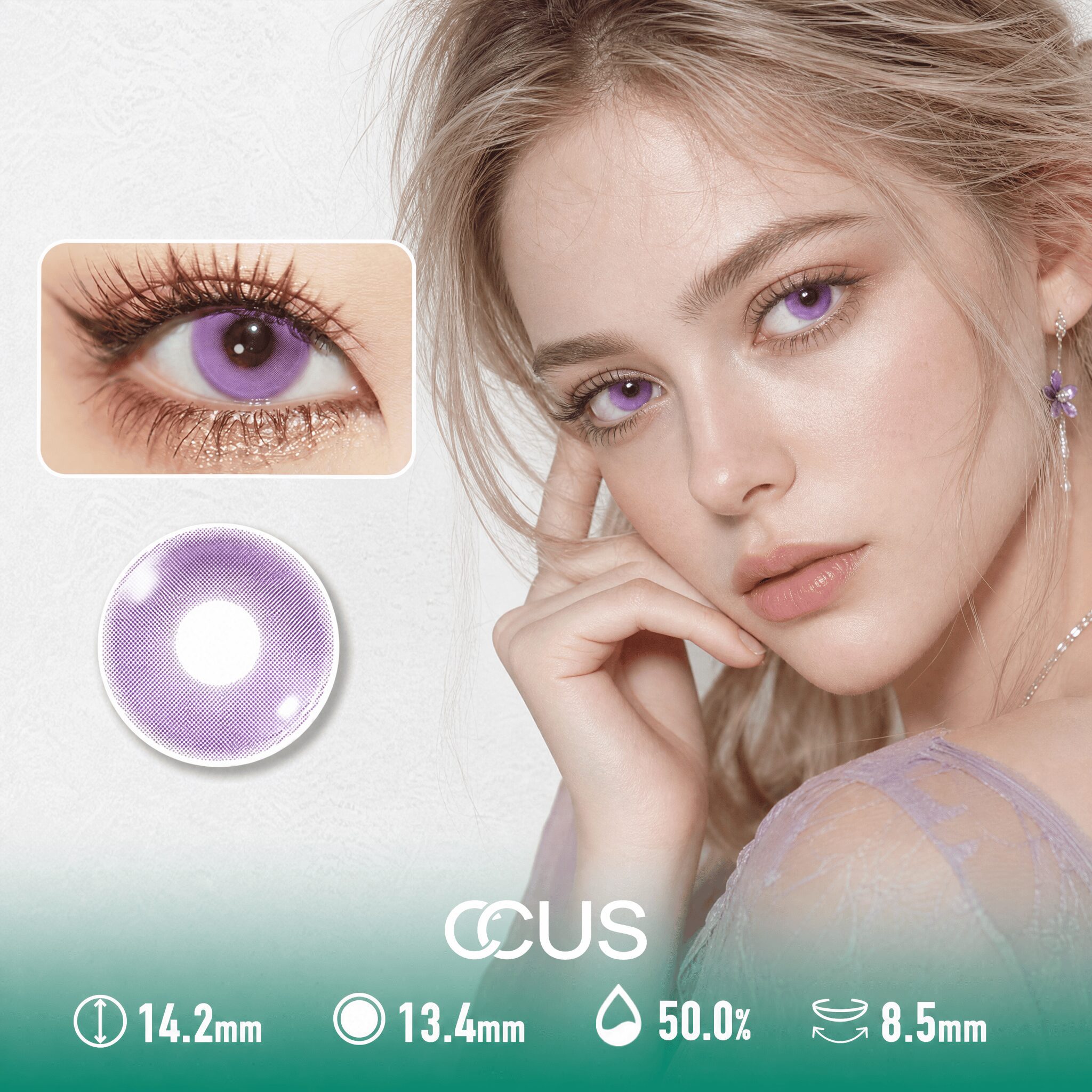 Florence Spring Purple Contact Lenses