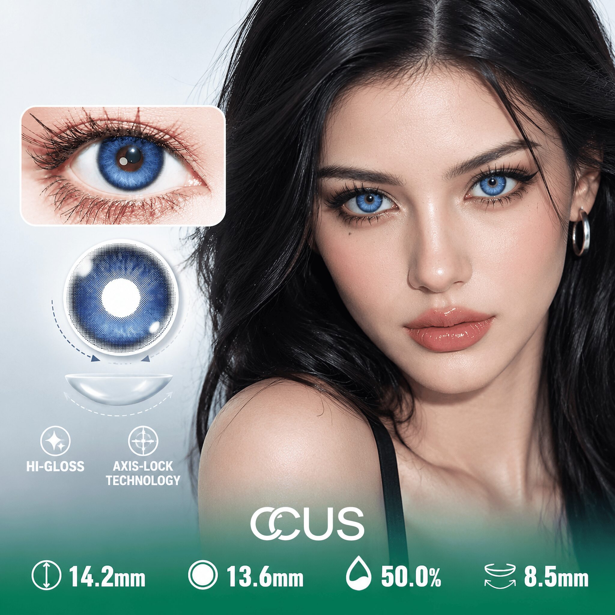Galaxy Storm Blue Contact Lenses