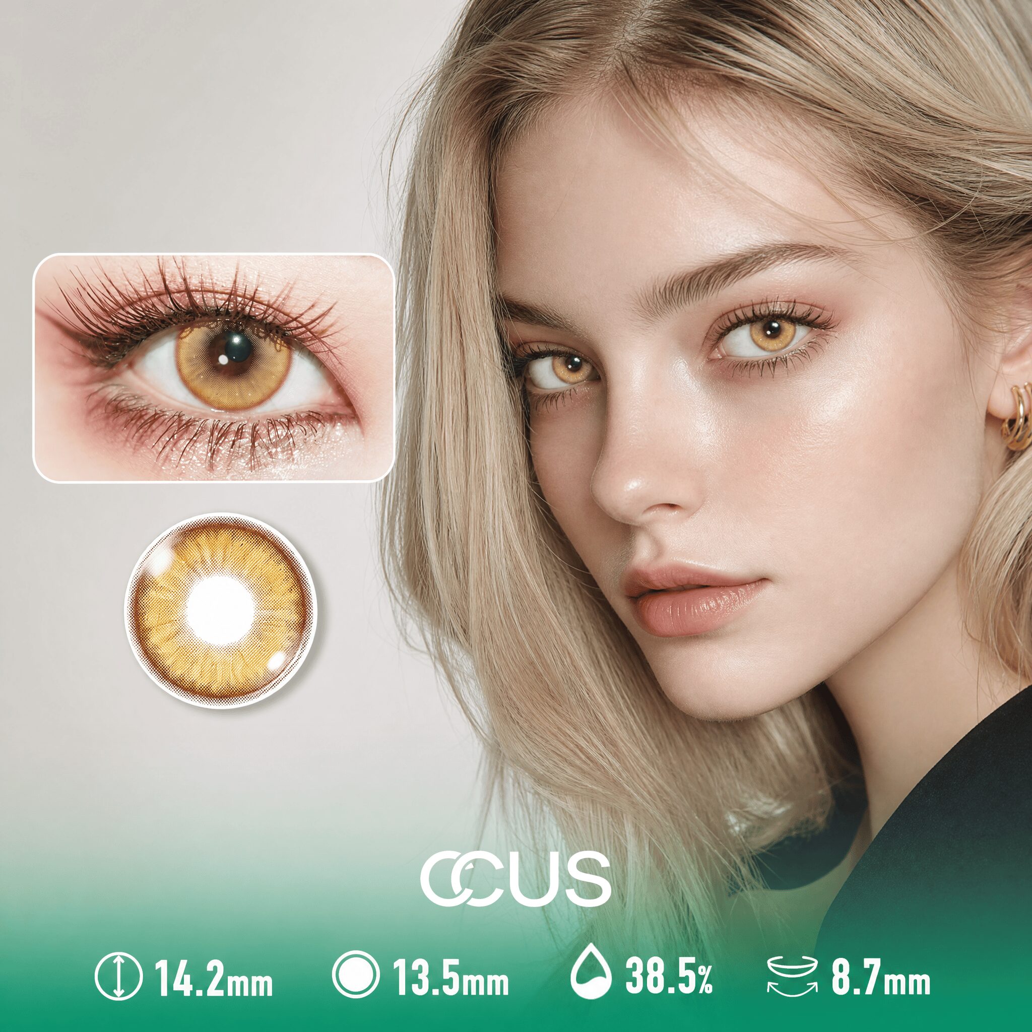 Imperial Lantern Burnished Gold Contact Lenses