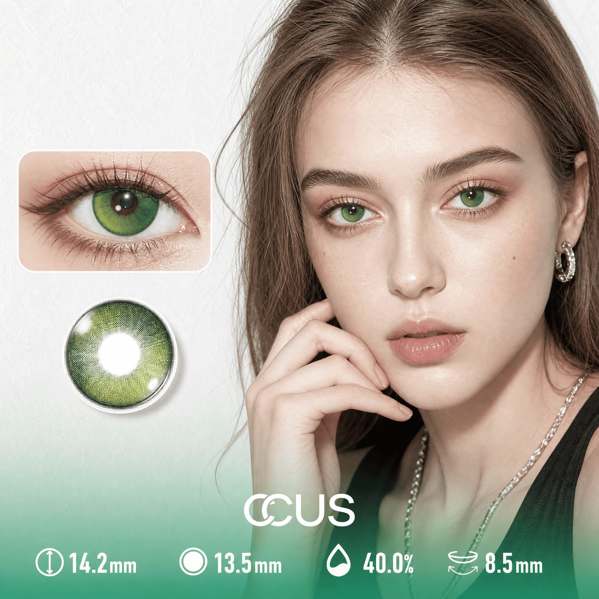 Jubilee Marigold Lime Green Contact Lenses