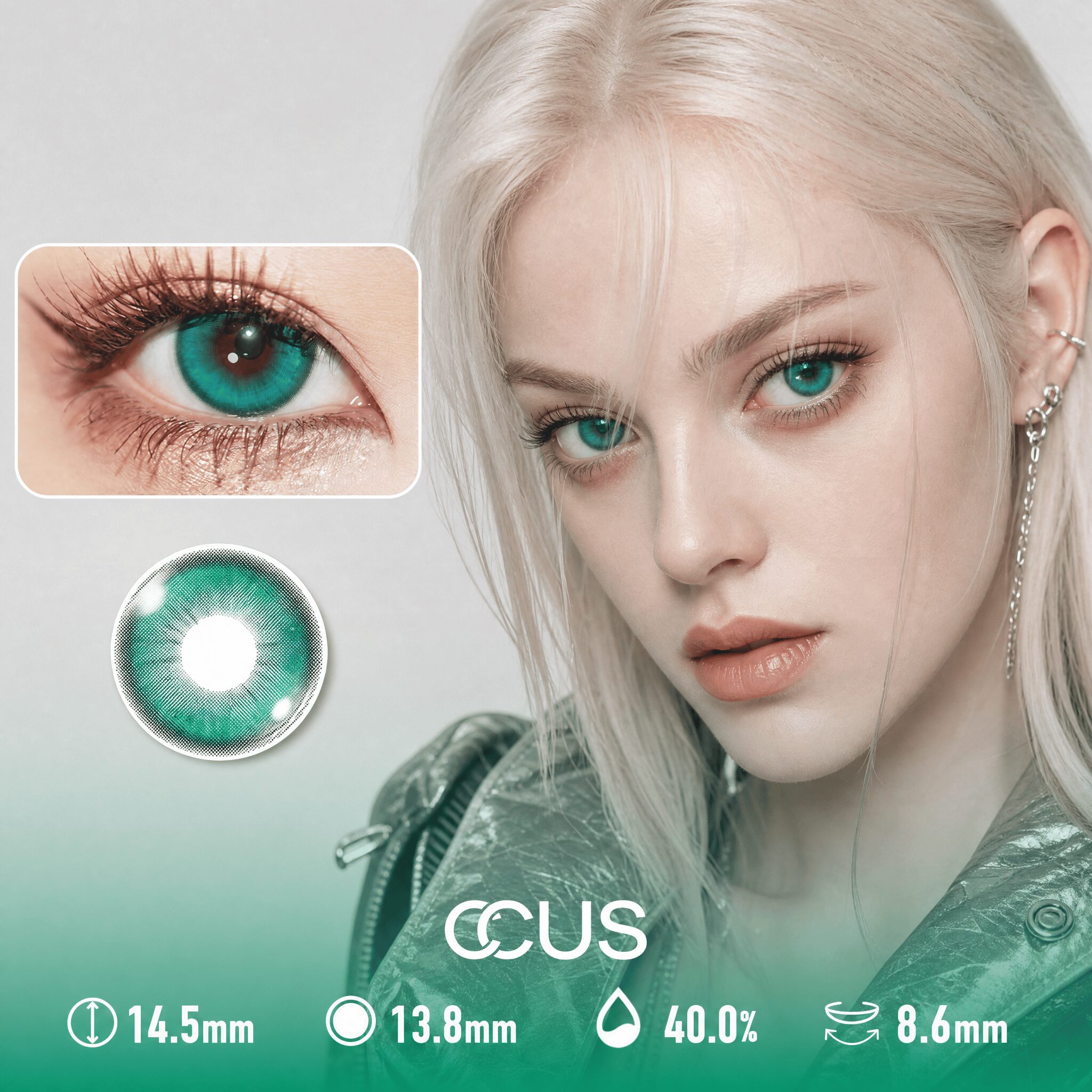 Lagoon Moss Green Contact Lenses