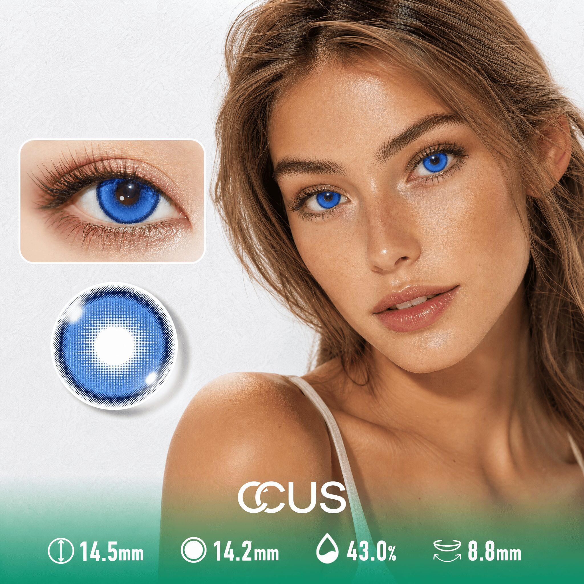 Lisbon Coast Royal Blue Contact Lenses