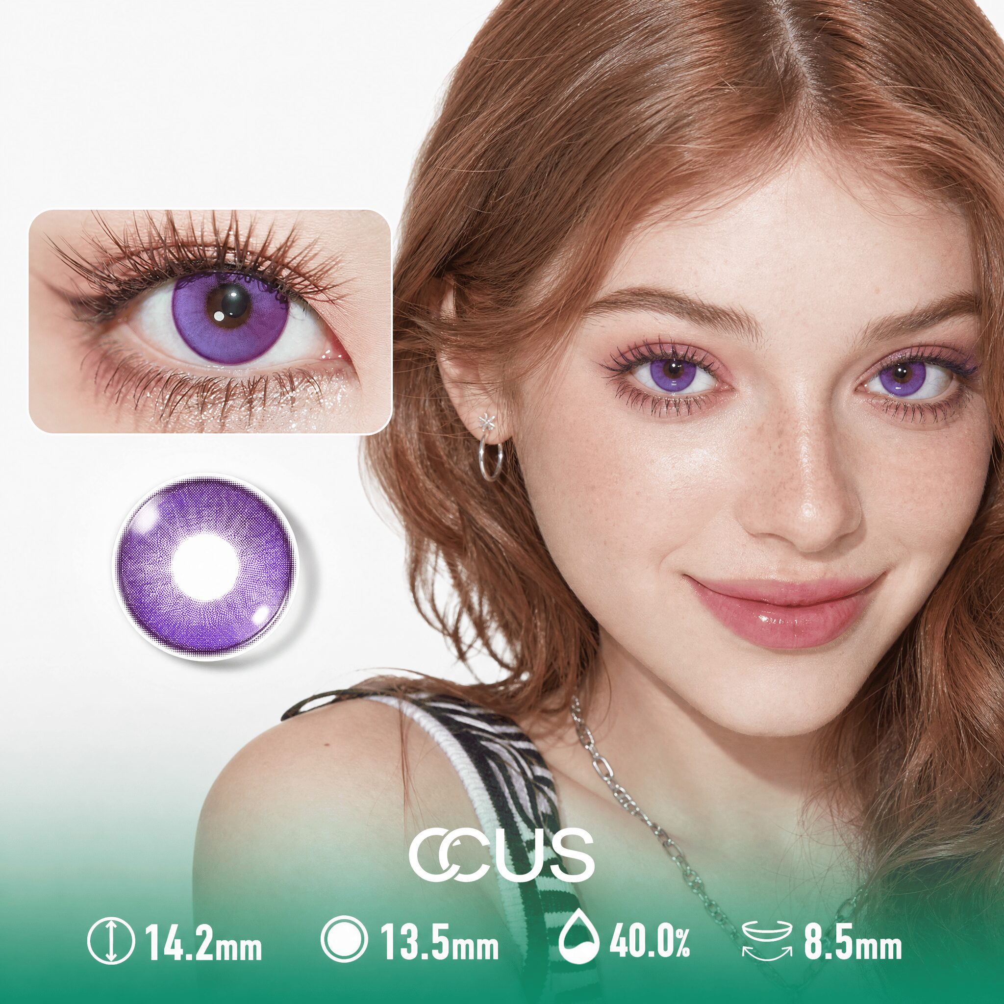 Lisbon Dusk Purple Contact Lenses