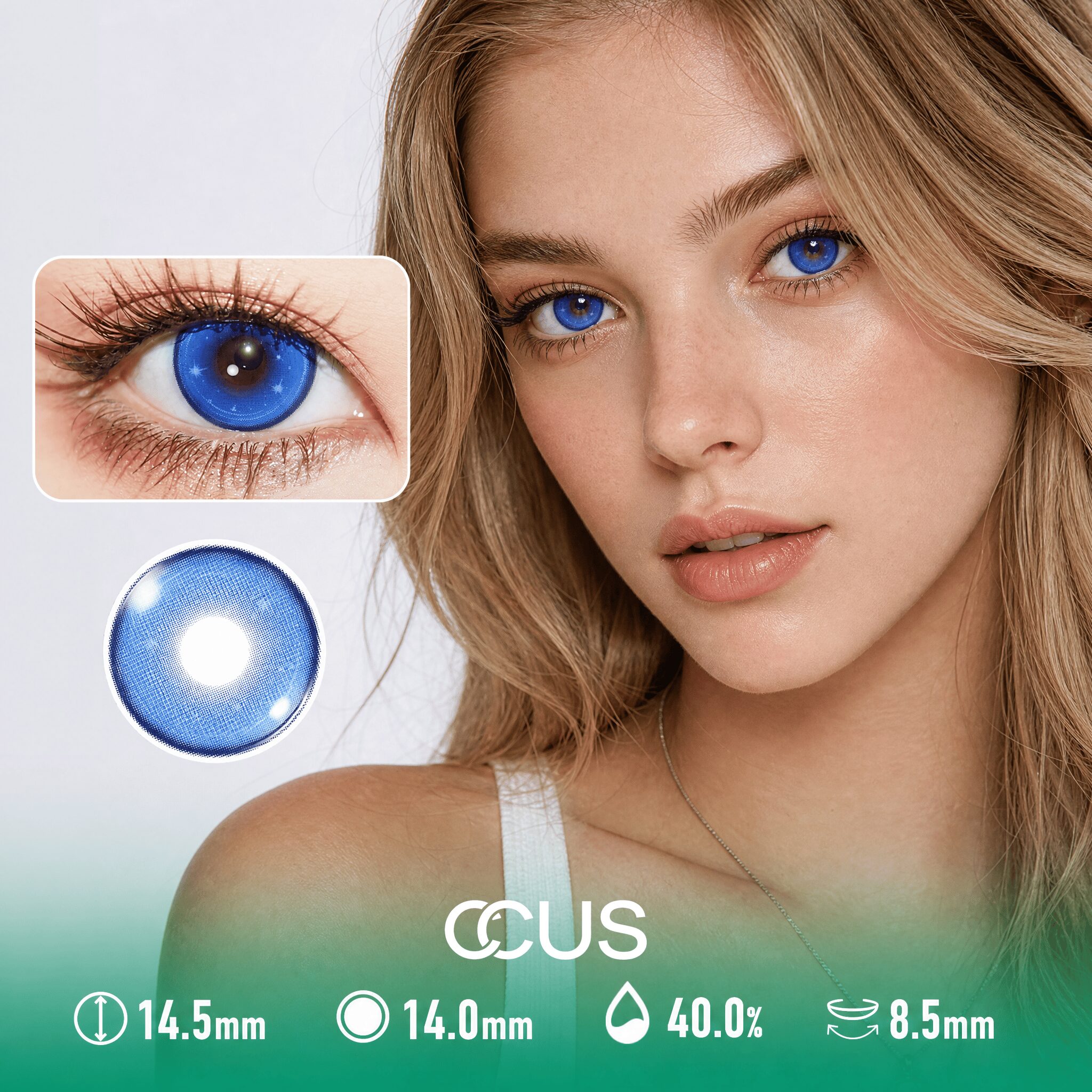 Milan Crystal Sky Blue Contact Lenses