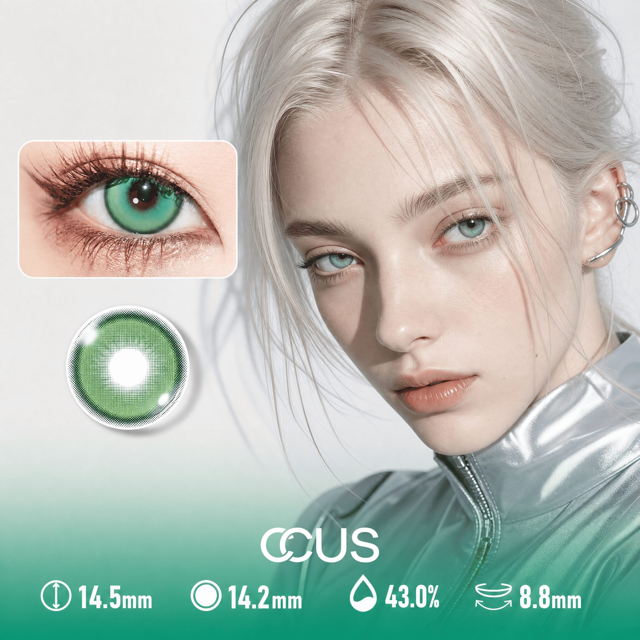 Milan Solstice Moss Green Contact Lenses