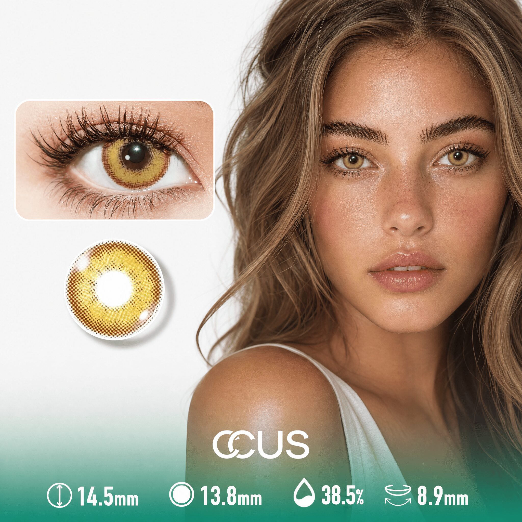 Mojave Dawn Gold Contact Lenses