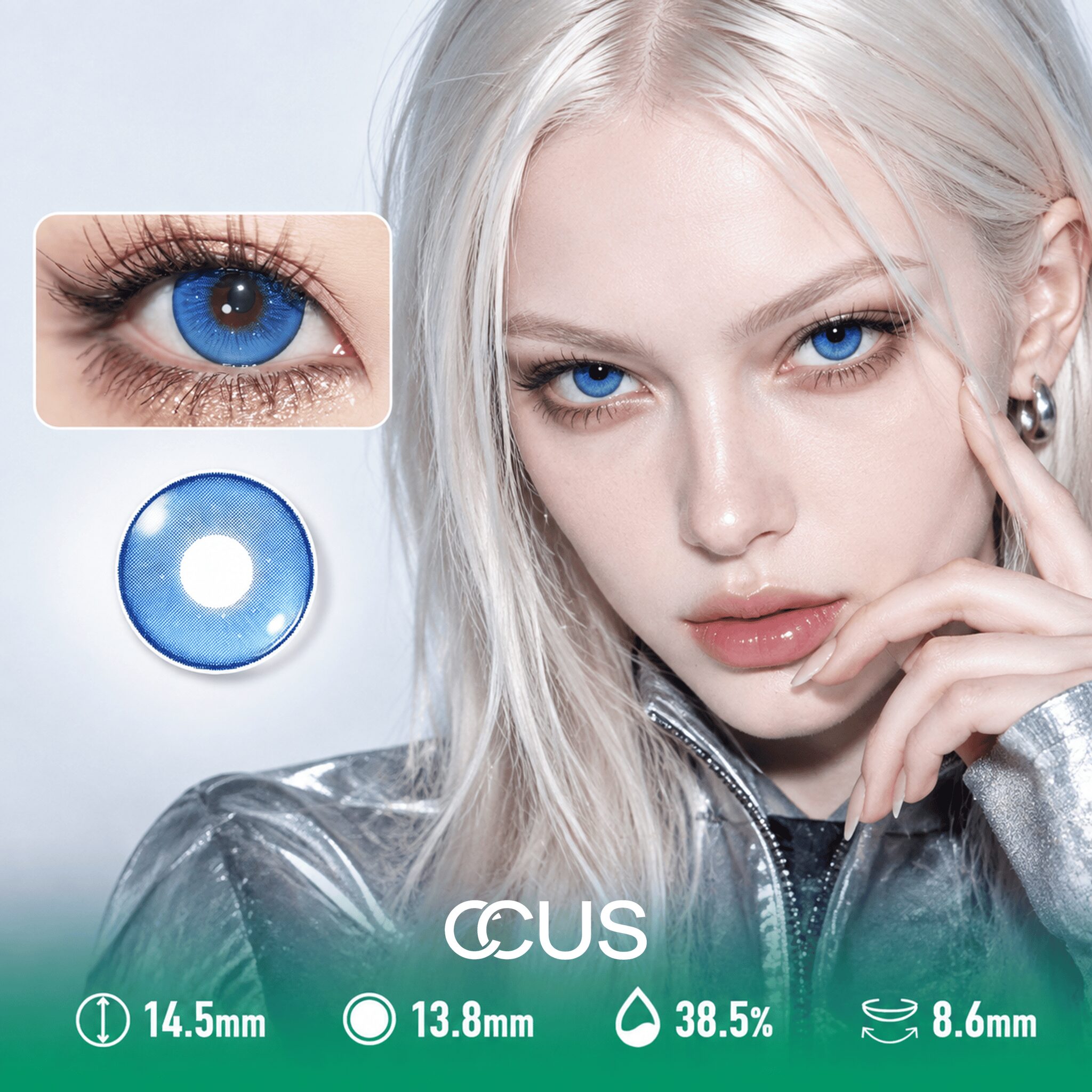 Moon Twilight Blue Contact Lenses
