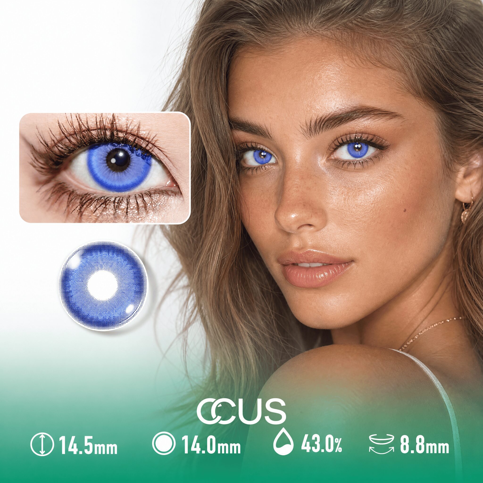 Periwinkle Moon Blue Contact Lenses