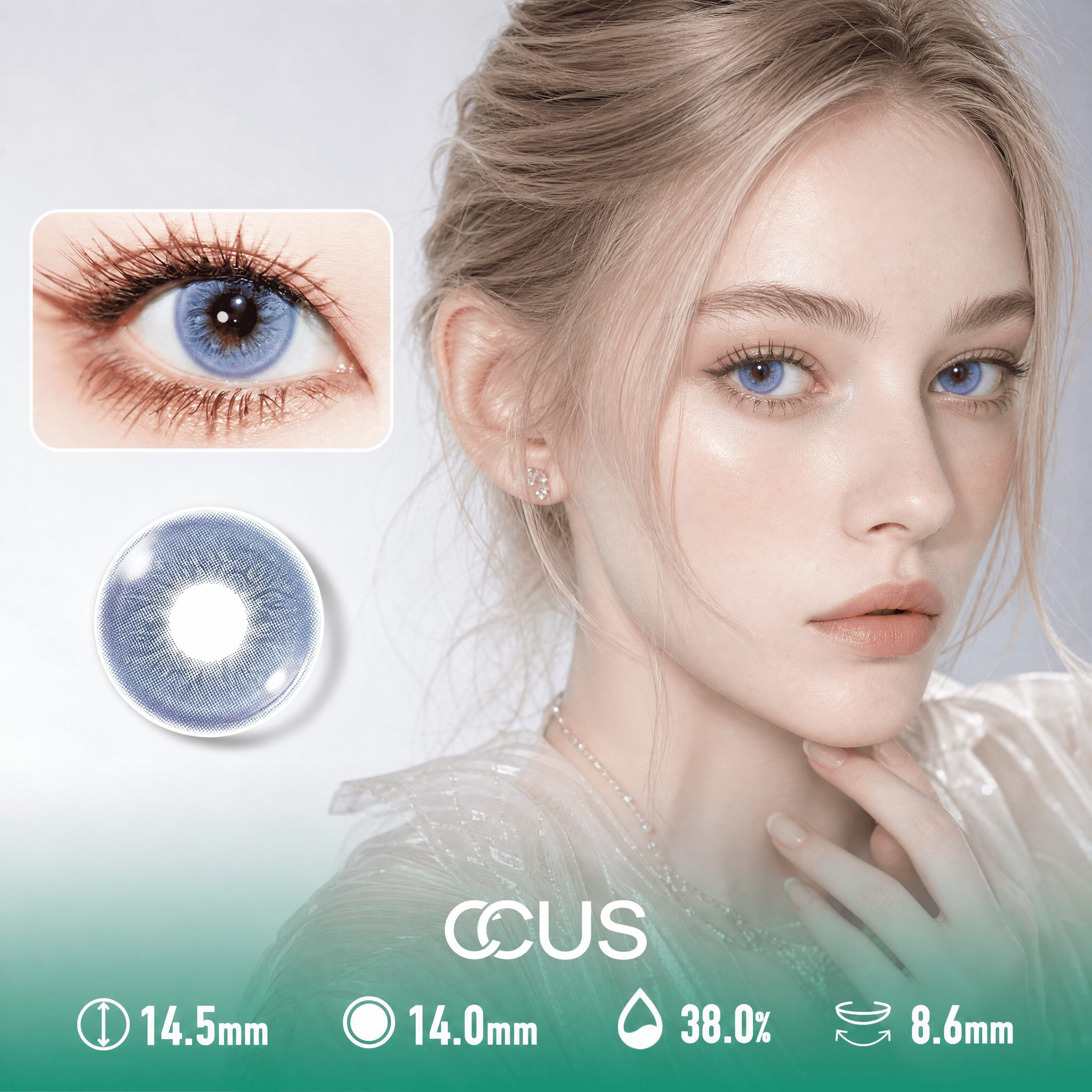 Prague Smoke Haze Grey Contact Lenses