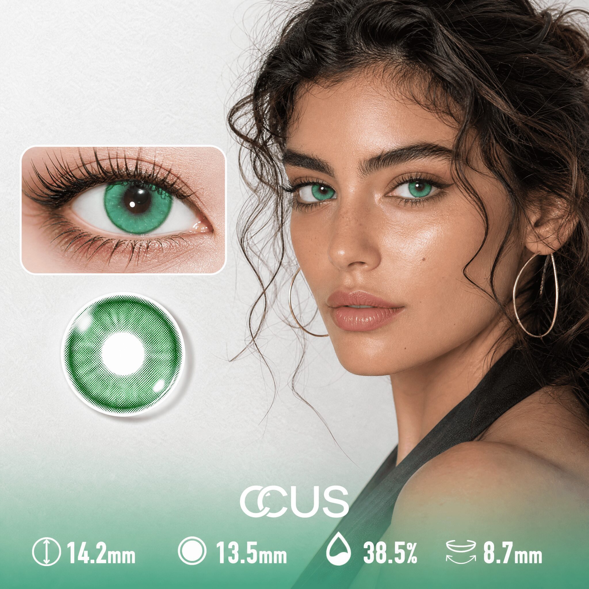 Prague Tender Fern Green Contact Lenses