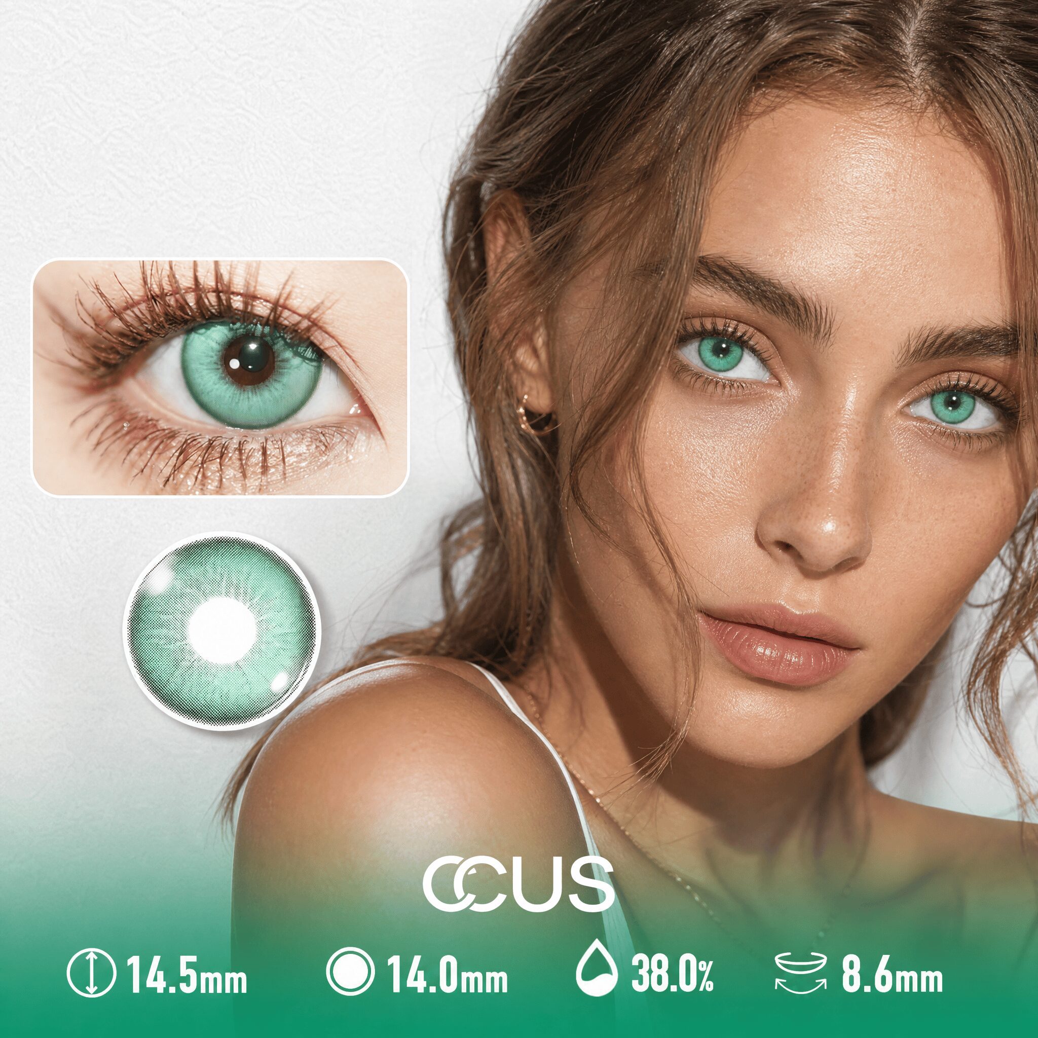 Provence Rain Green Contact Lenses