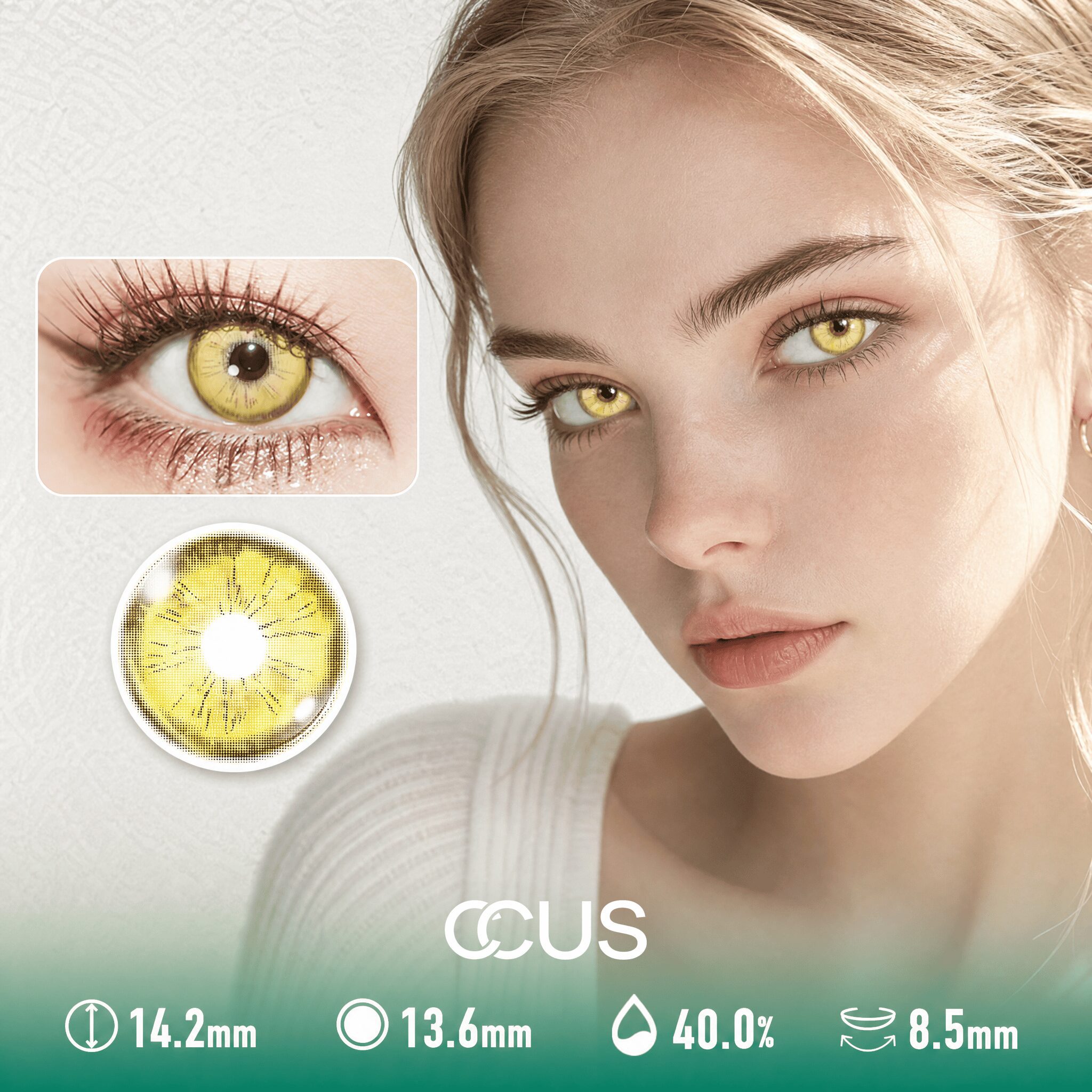 Sahara Ember Gold Contact Lenses