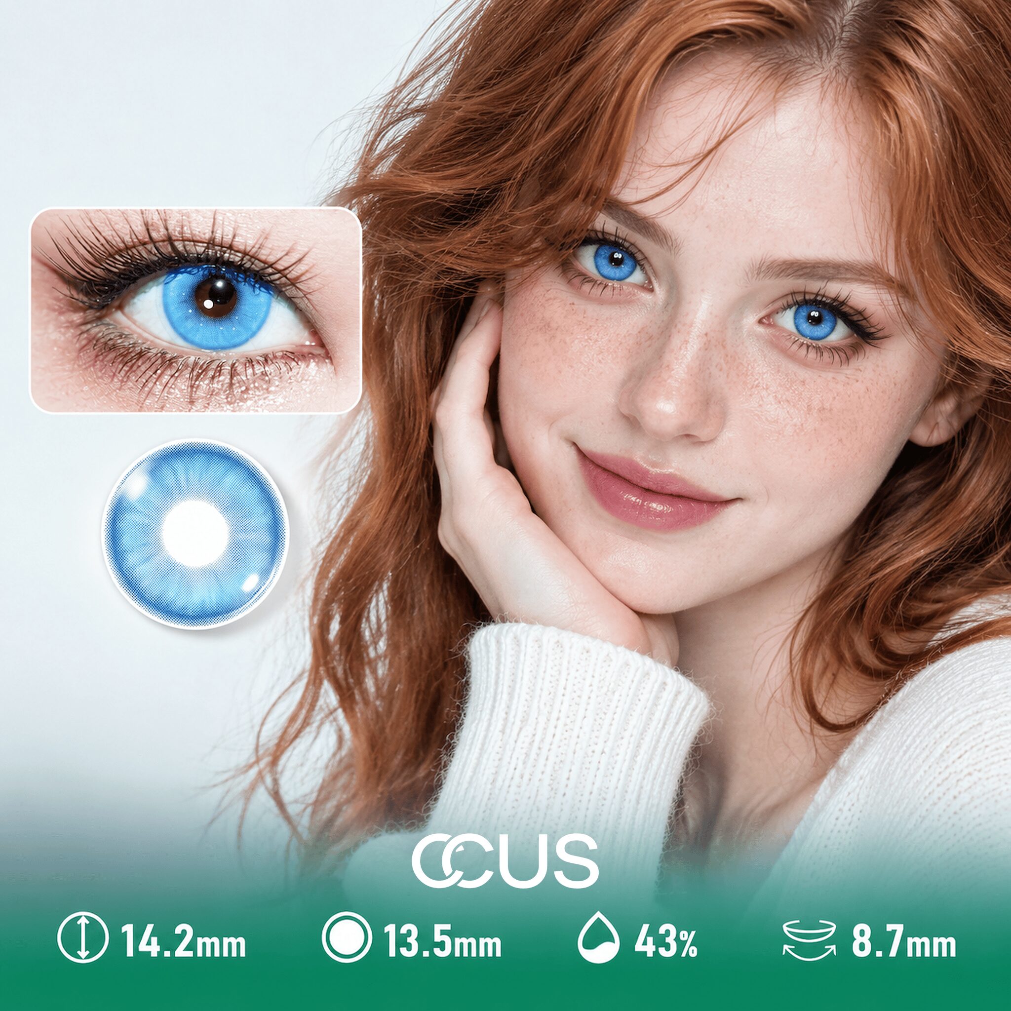 Seville Midnight Sapphire Blue Contact Lenses