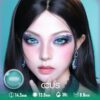 Teal Horizontal-Slit Goat Eye — Axial Stabilized Edition