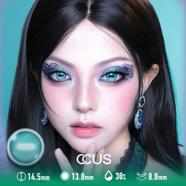 Teal Horizontal-Slit Goat Eye — Axial Stabilized Edition