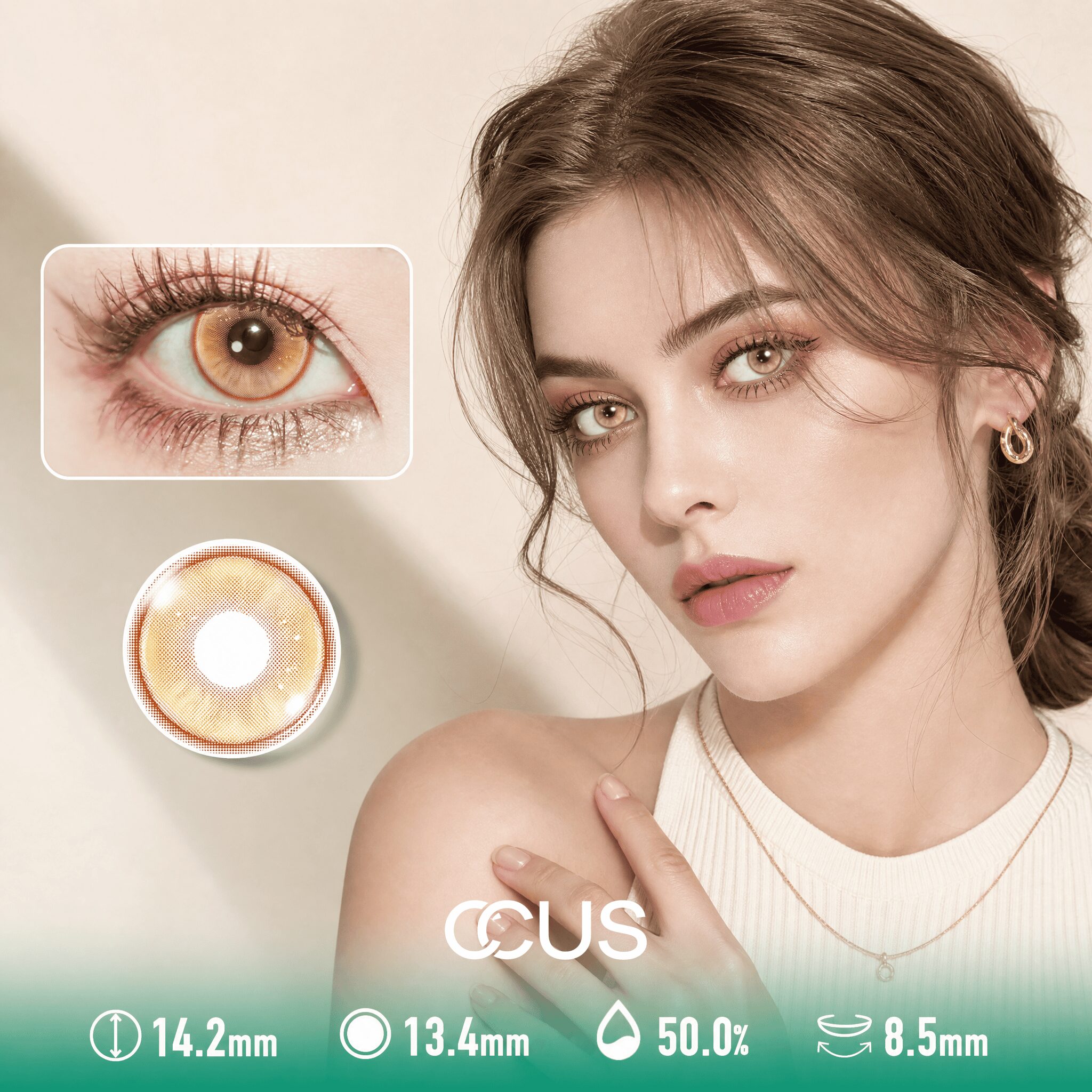 Tulum Nectar Gold Contact Lenses