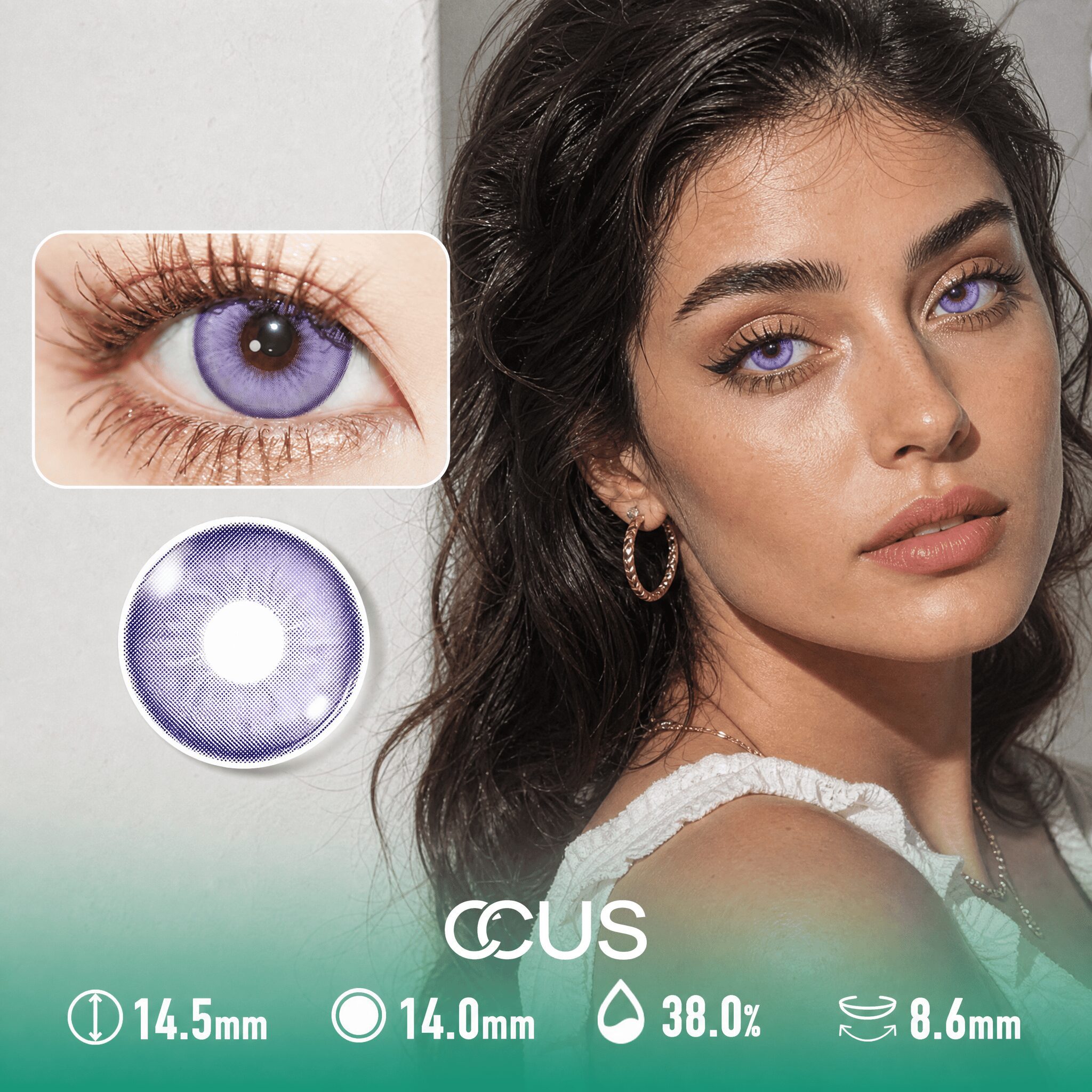 Velvet Haze Purple Contact Lenses
