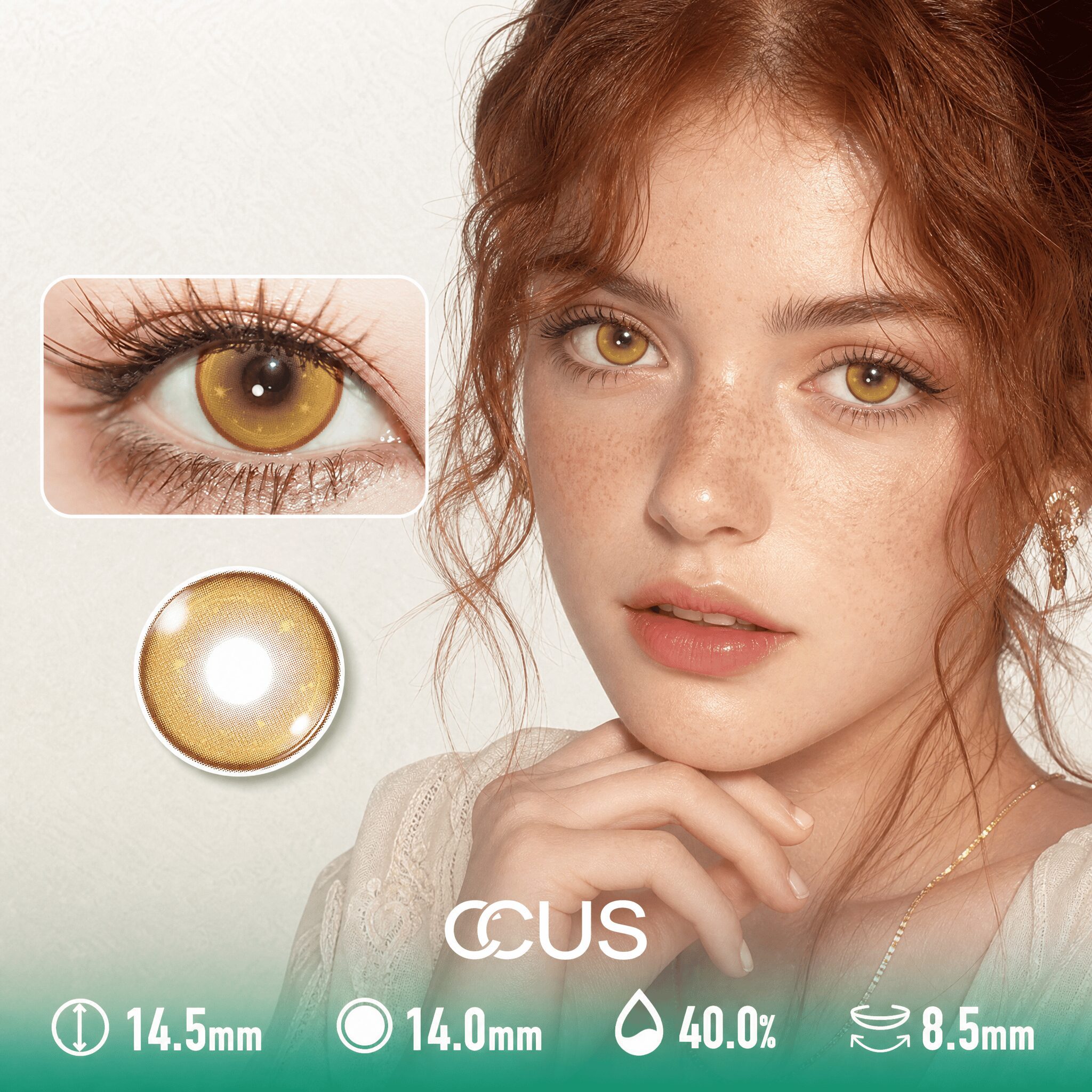 Velvet Sunflower Gold Contact Lenses