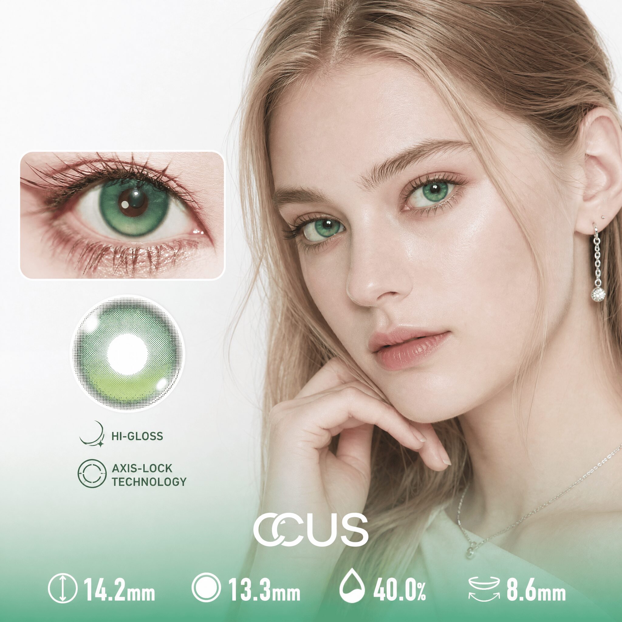 Venice Velvet Meadow Green Contact Lenses