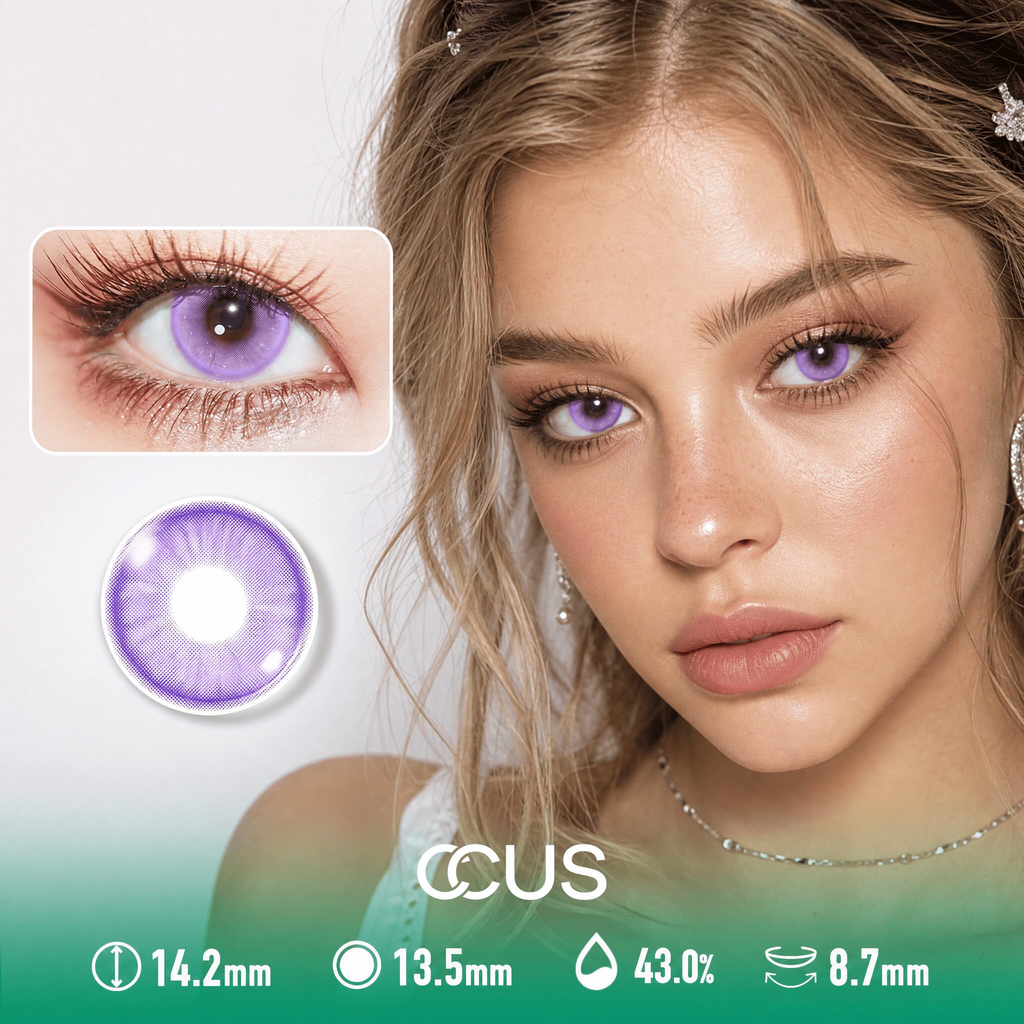 Vienna Solstice Amethyst Purple Contact Lenses