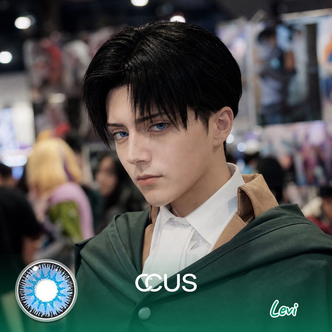 Attack On Titan: Levi Cosplay Contact Lenses - Ccus Eyewear · Premium Colored Contacts Attack On Titan: Levi Cosplay Contact Lenses | Ccus Eyewear