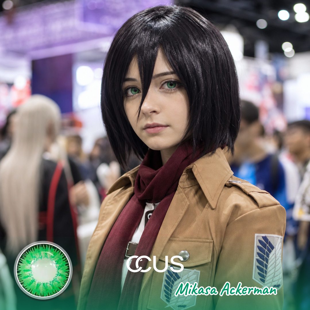 Attack On Titan: Mikasa Cosplay Contact Lenses - Ccus Eyewear · Premium Colored Contacts Attack On Titan: Mikasa Cosplay Contact Lenses | Ccus Eyewear