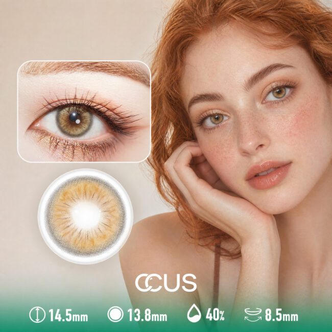 Autumn Lantern Amber Brown Contact Lenses