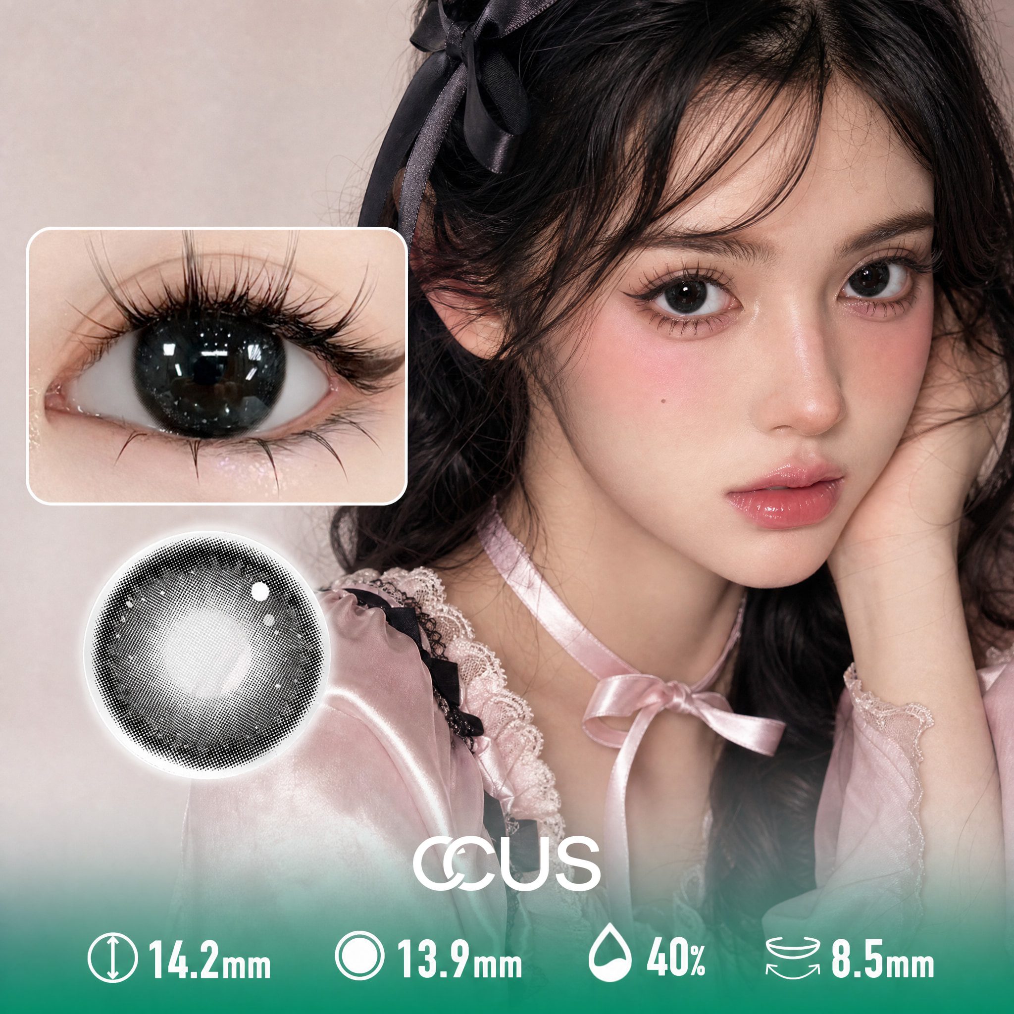 Ballet Ink Black Contact Lenses