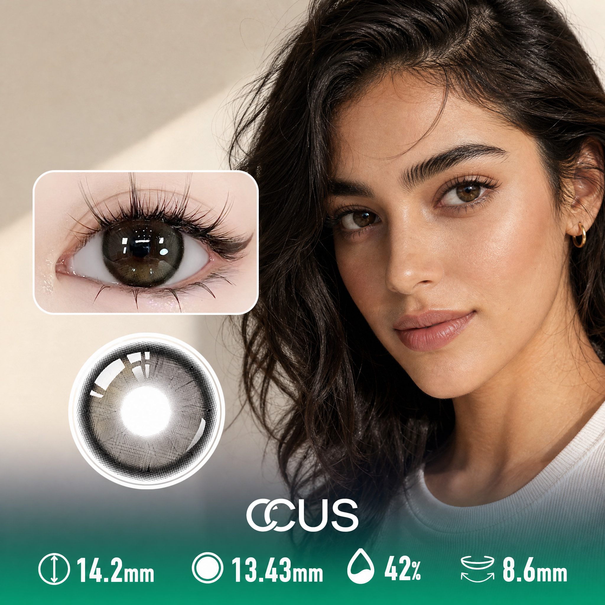 Black Cat Eye Pupil Contact Lenses