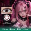 Bleeding Heart Halloween Pink Spooky Cosplay Contact Lenses