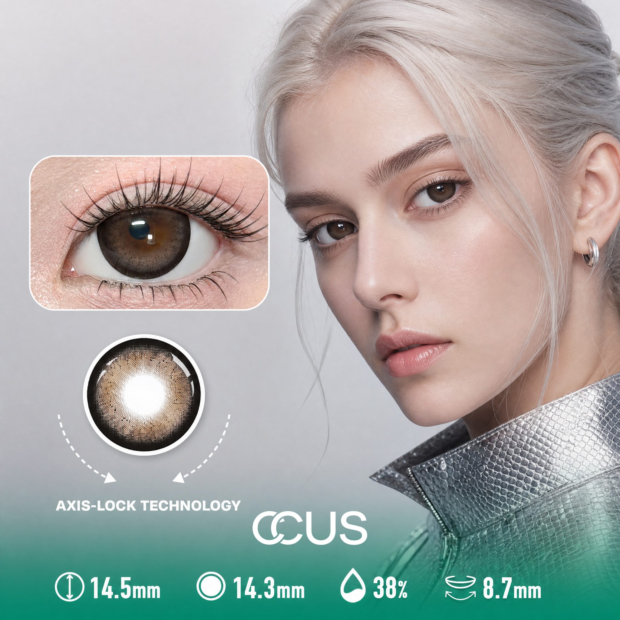 Bruges Crystal Cocoa Brown Contact Lenses - Ccus Eyewear · Premium Colored Contacts Bruges Crystal Cocoa Brown Contact Lenses