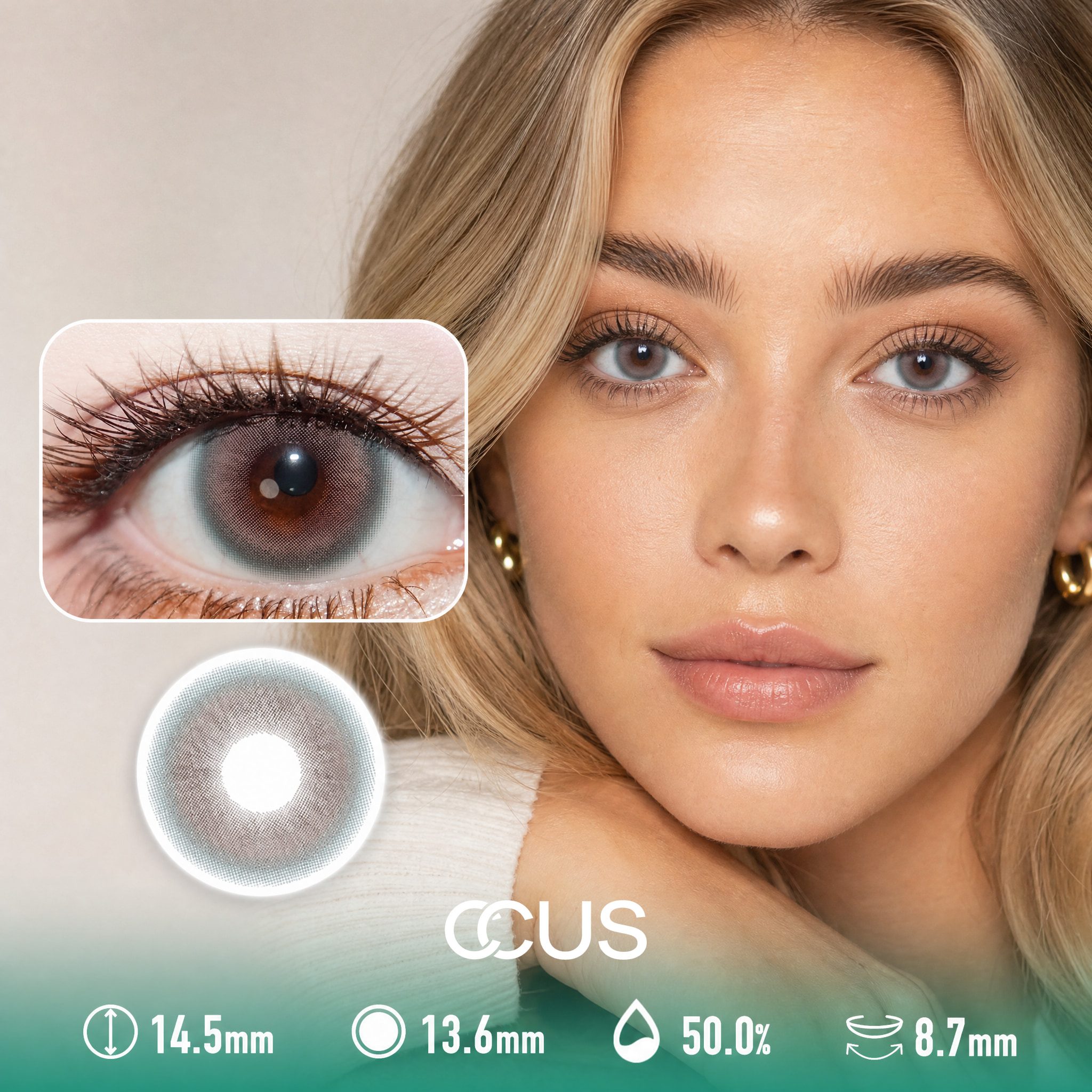 Bruges Orchid Chestnut Brown Contact Lenses