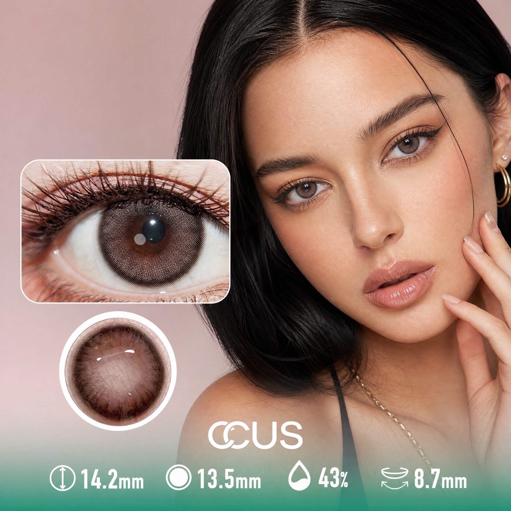 Cloud Peony Pink Contact Lenses